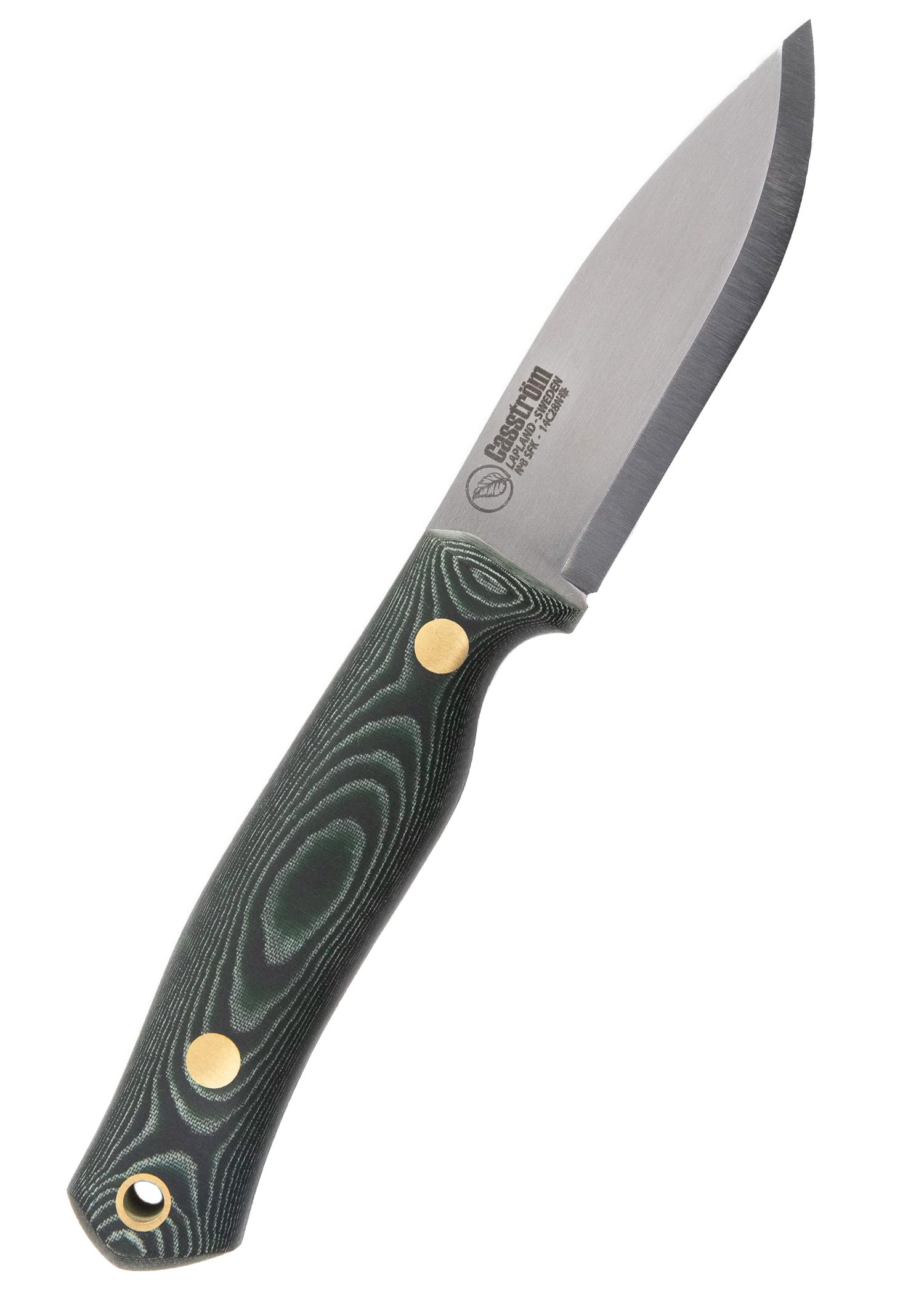 Imagen única de: Casström, Cuchillo Forestal Sueco No. 8, Micarta Verde