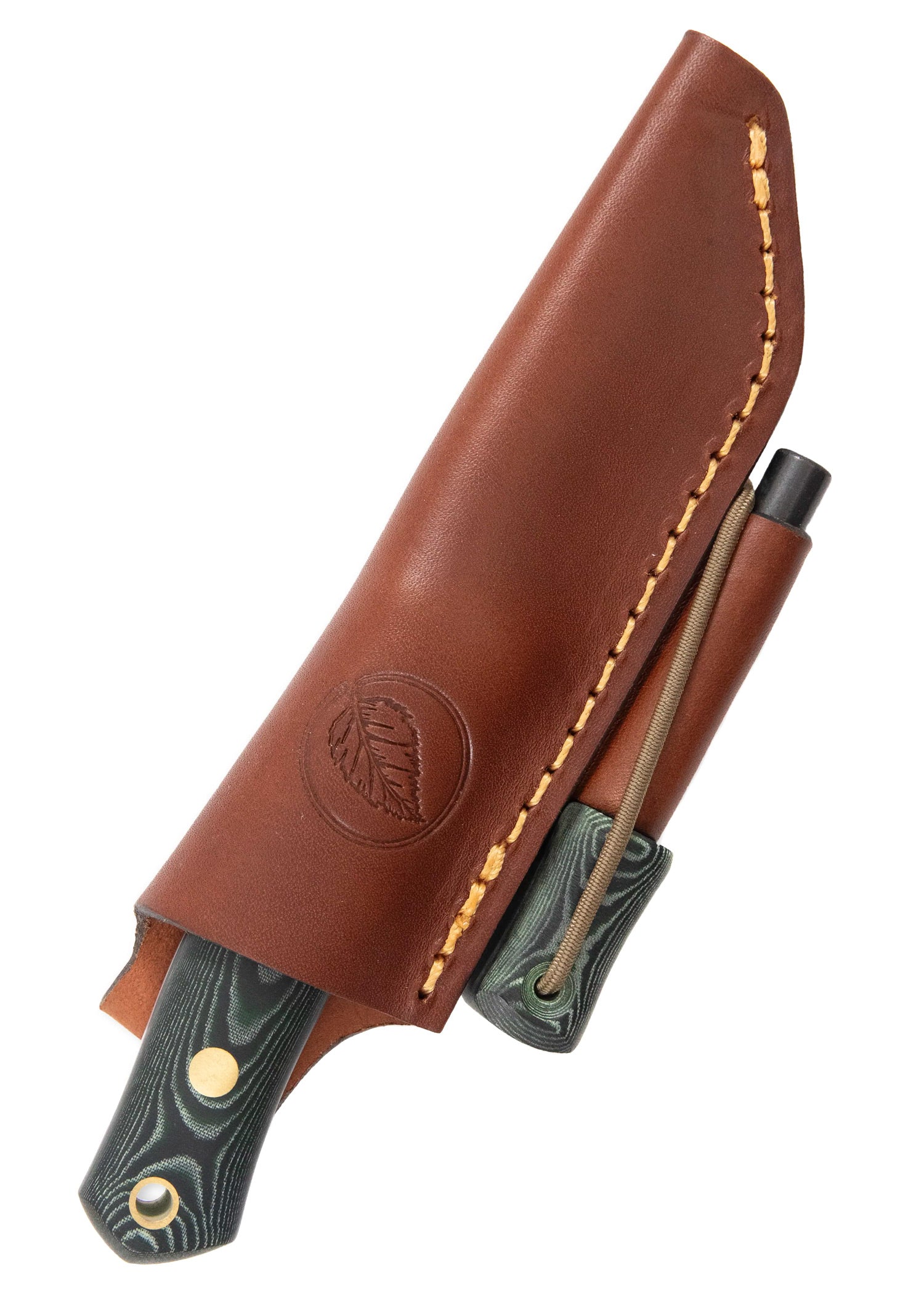 Imagen única de: Casström, Cuchillo Forestal Sueco No. 8, Micarta Verde, Acero