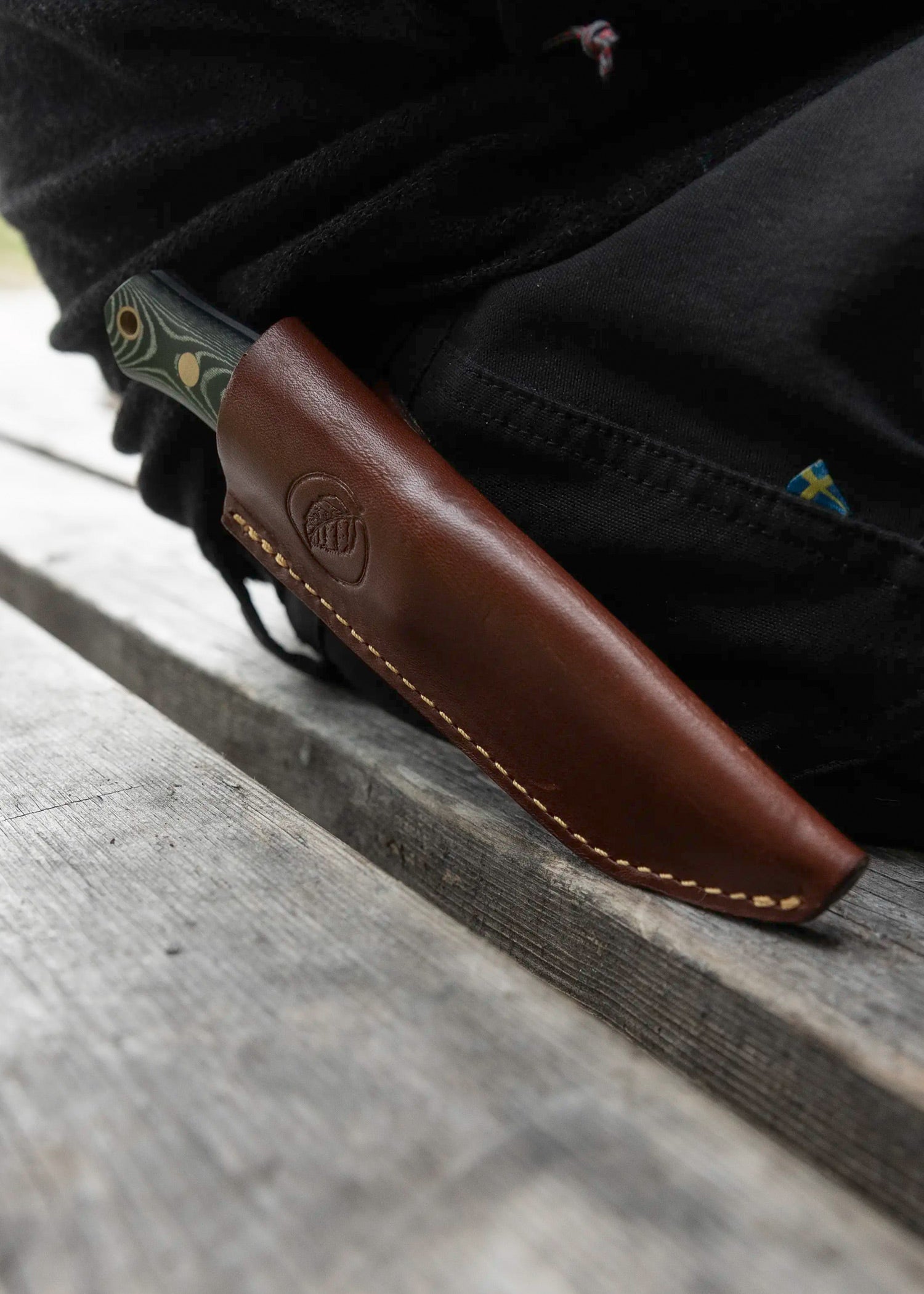 Imagen única de: Casström, Cuchillo Forestal Sueco No. 8, Micarta Verde, Acero