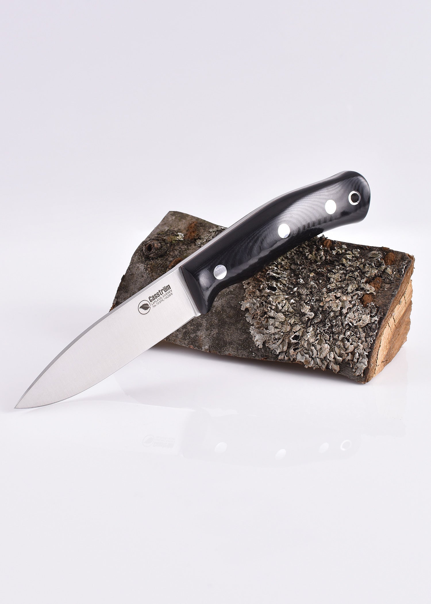 Imagen única de: Cuchillo Fijo Bosque Sueco, Micarta Negra, Casström