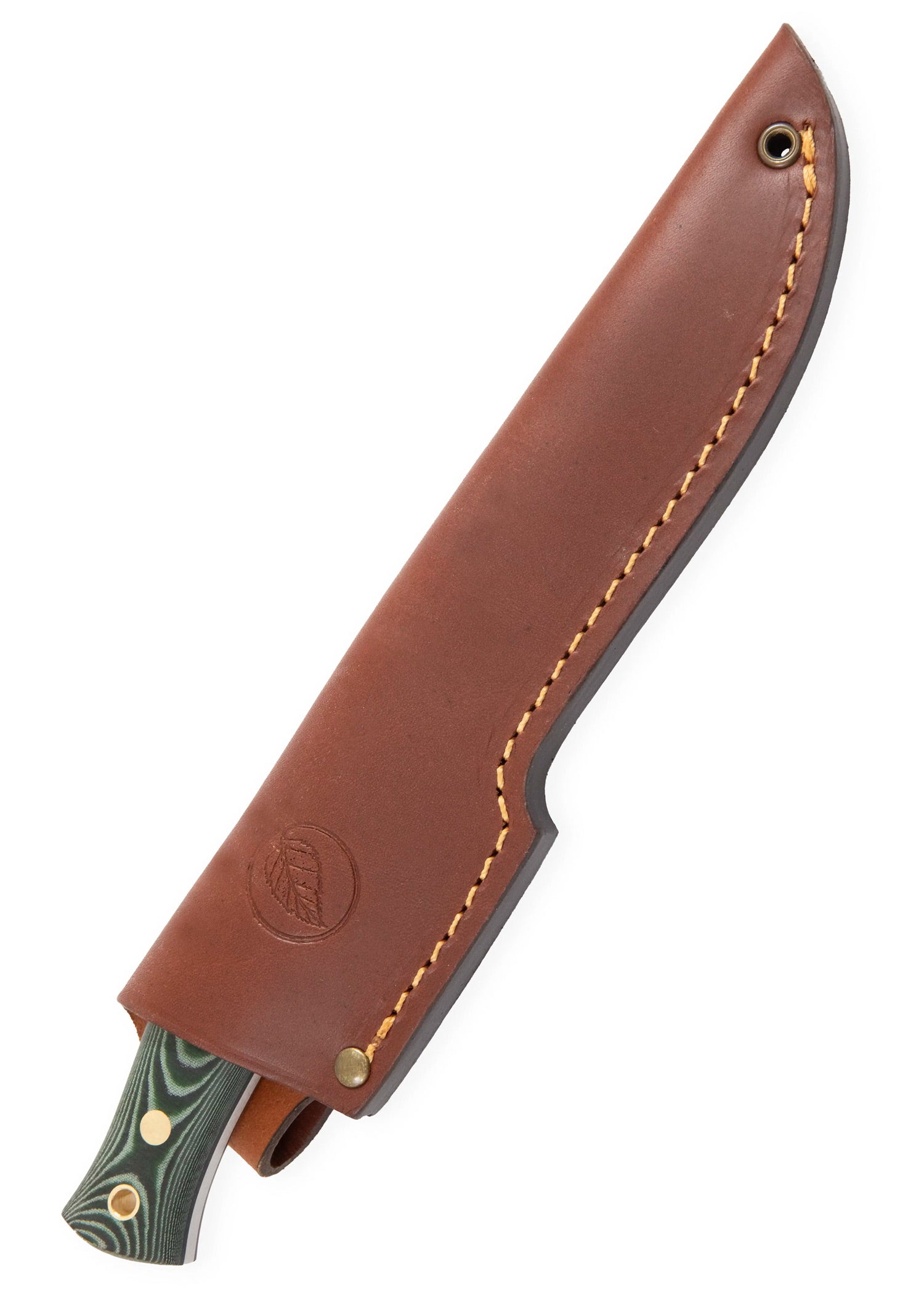 Imagen única de: Casström, Cuchillo Forestal Sueco No. 14, Micarta Verde