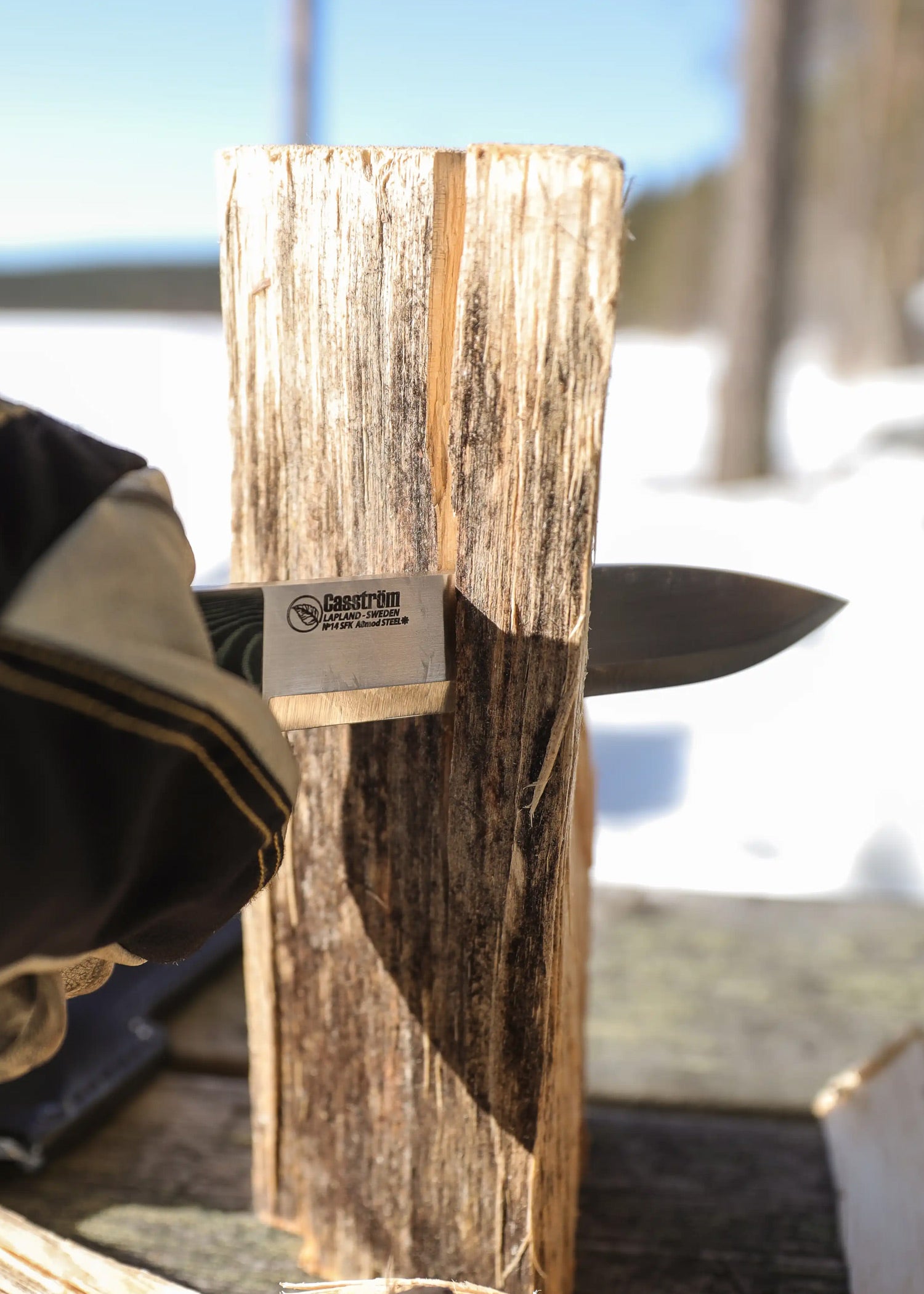 Imagen única de: Casström, Cuchillo Forestal Sueco No. 14, Micarta Verde