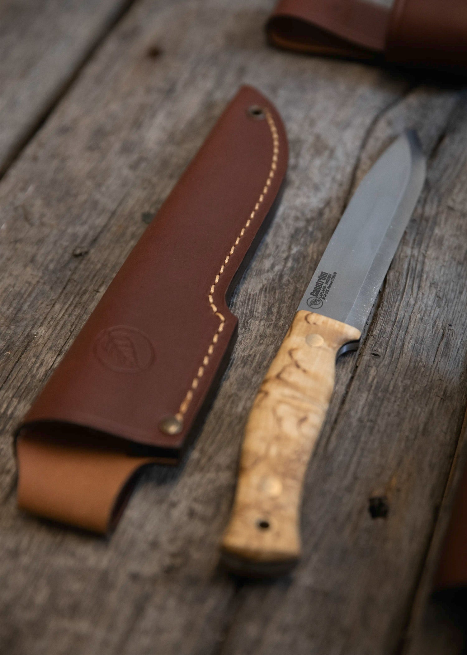 Imagen única de: Casström, Cuchillo Forestal Sueco No. 14, Abedul A La Parrilla