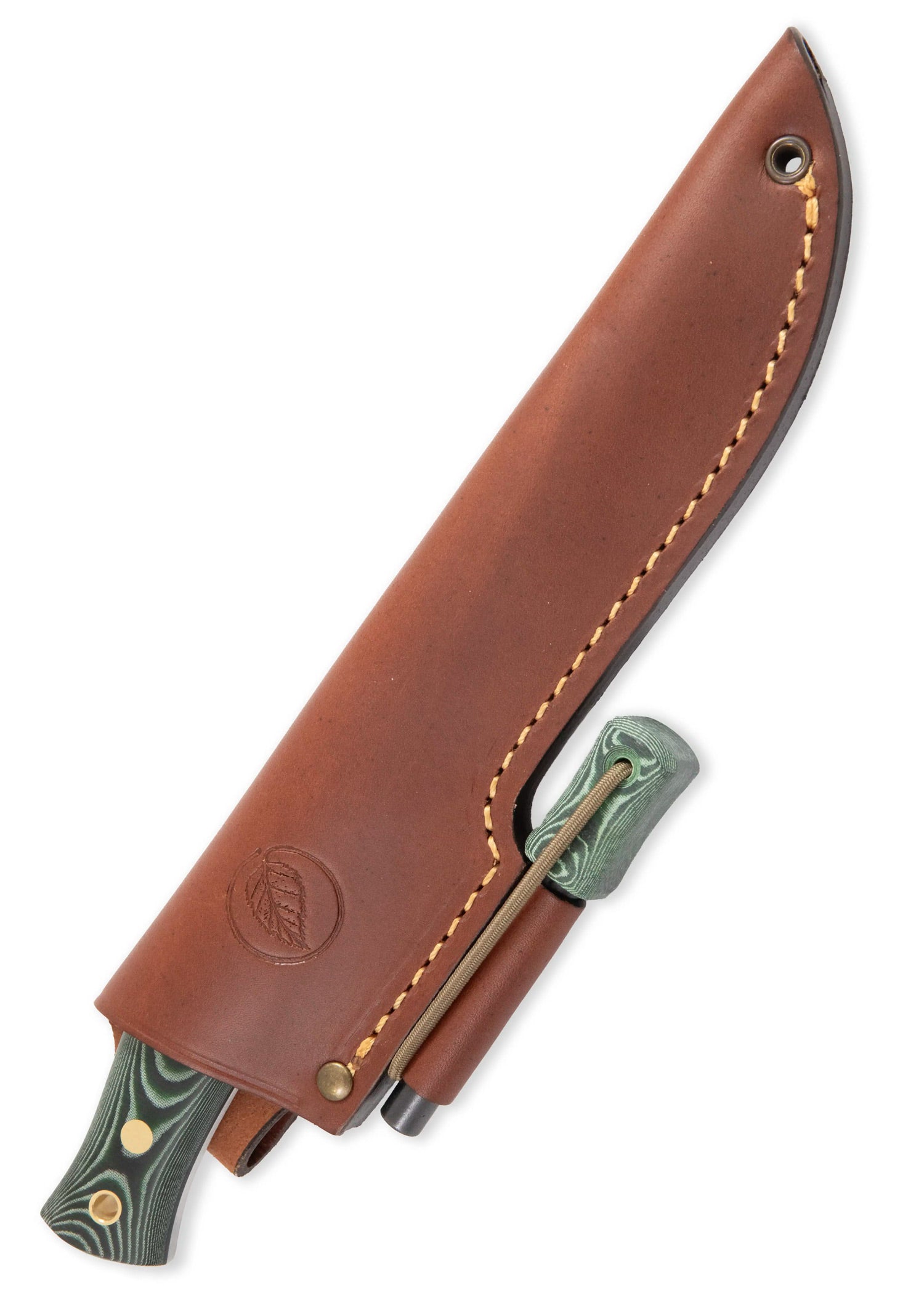 Imagen única de: Casström, Cuchillo Forestal Sueco No. 14, Micarta Verde, Acero