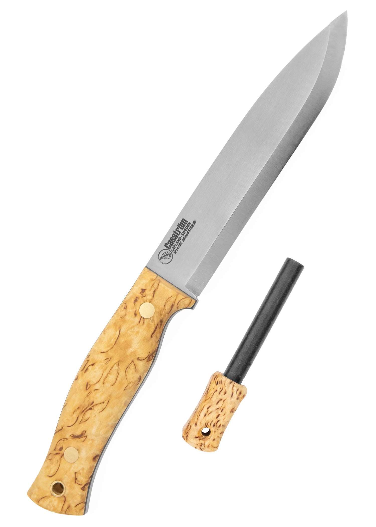 Imagen única de: Casström, Cuchillo Forestal Sueco No. 14, Abedul A La Parrilla, Acero