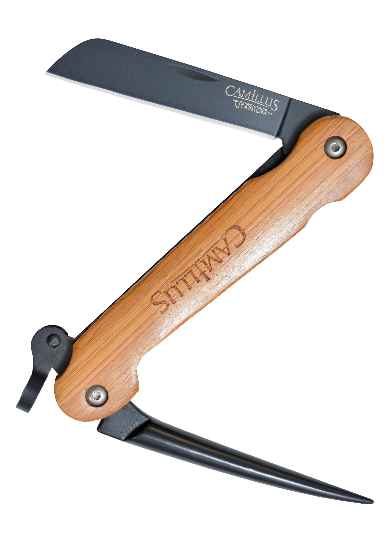 Imagen única de: Camillus Marlin Spike, Navaja De Bolsillo, Mango De Bambú