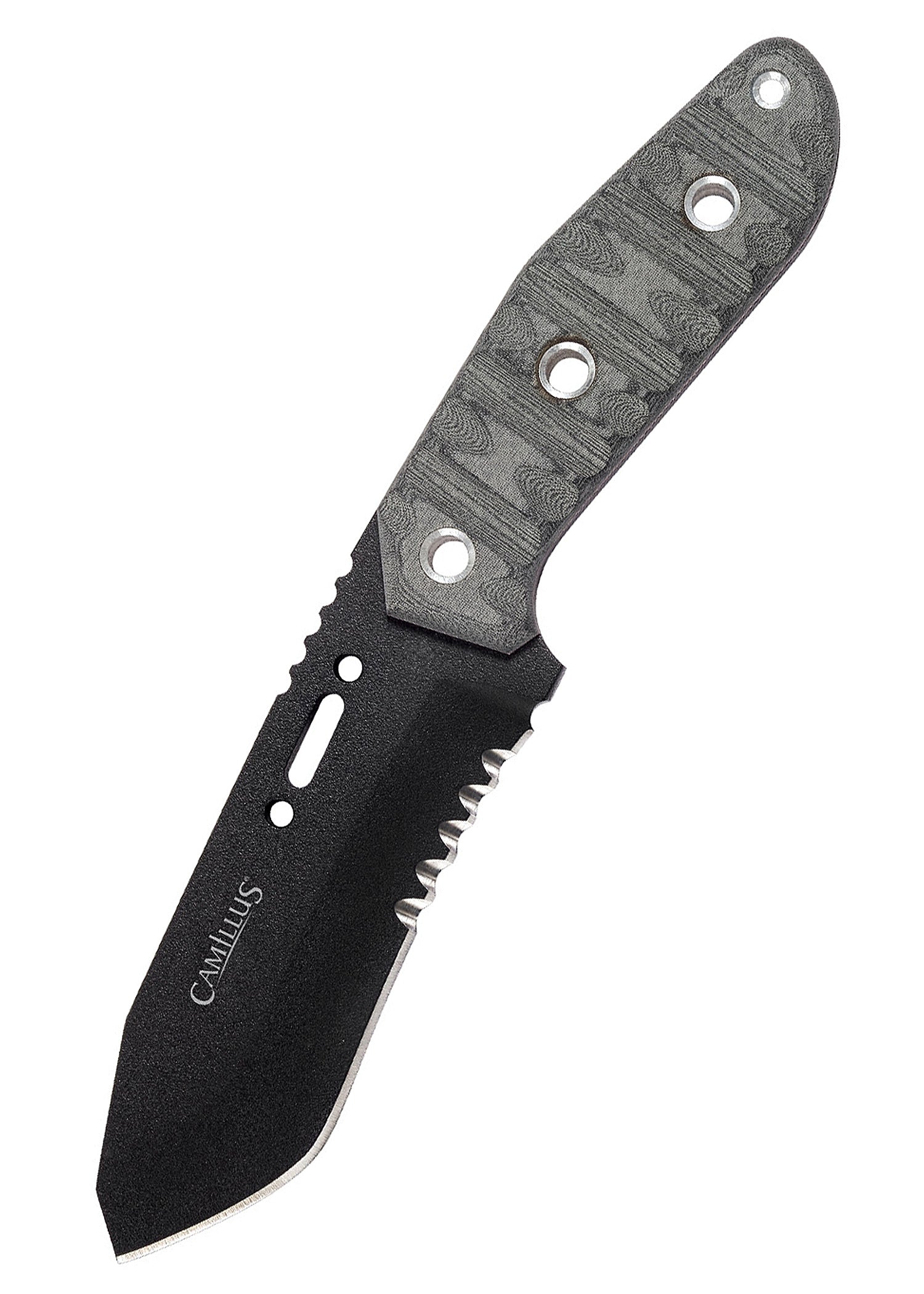 Imagen única de: Camillus Ck-9.5, Cuchillo De Exterior Con Funda Y Silbato De Señalización