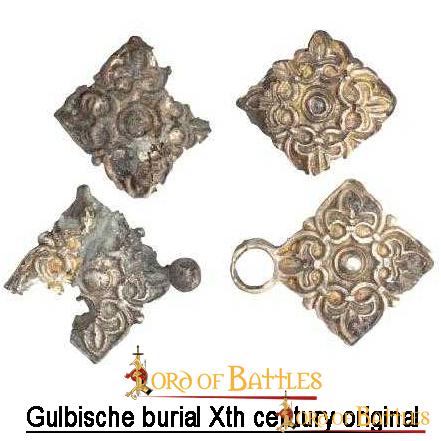 Imagen única de: Broche de Latón Fundido para Caftán o Capa Vikinga / Rusa Histórica