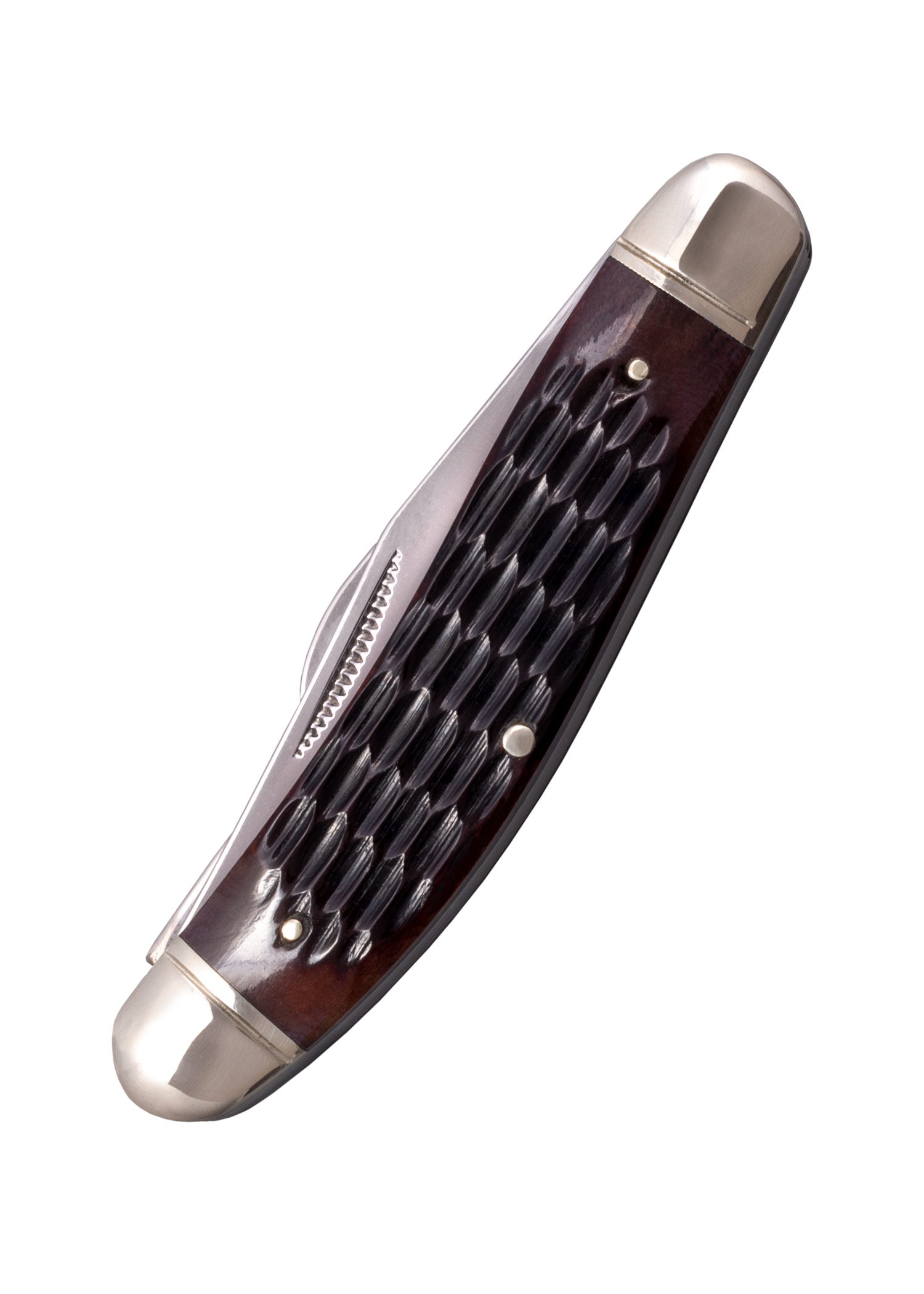 Imagen única de: Navaja De Bolsillo Para Caballero Stockman, Mango De Hueso Dentado