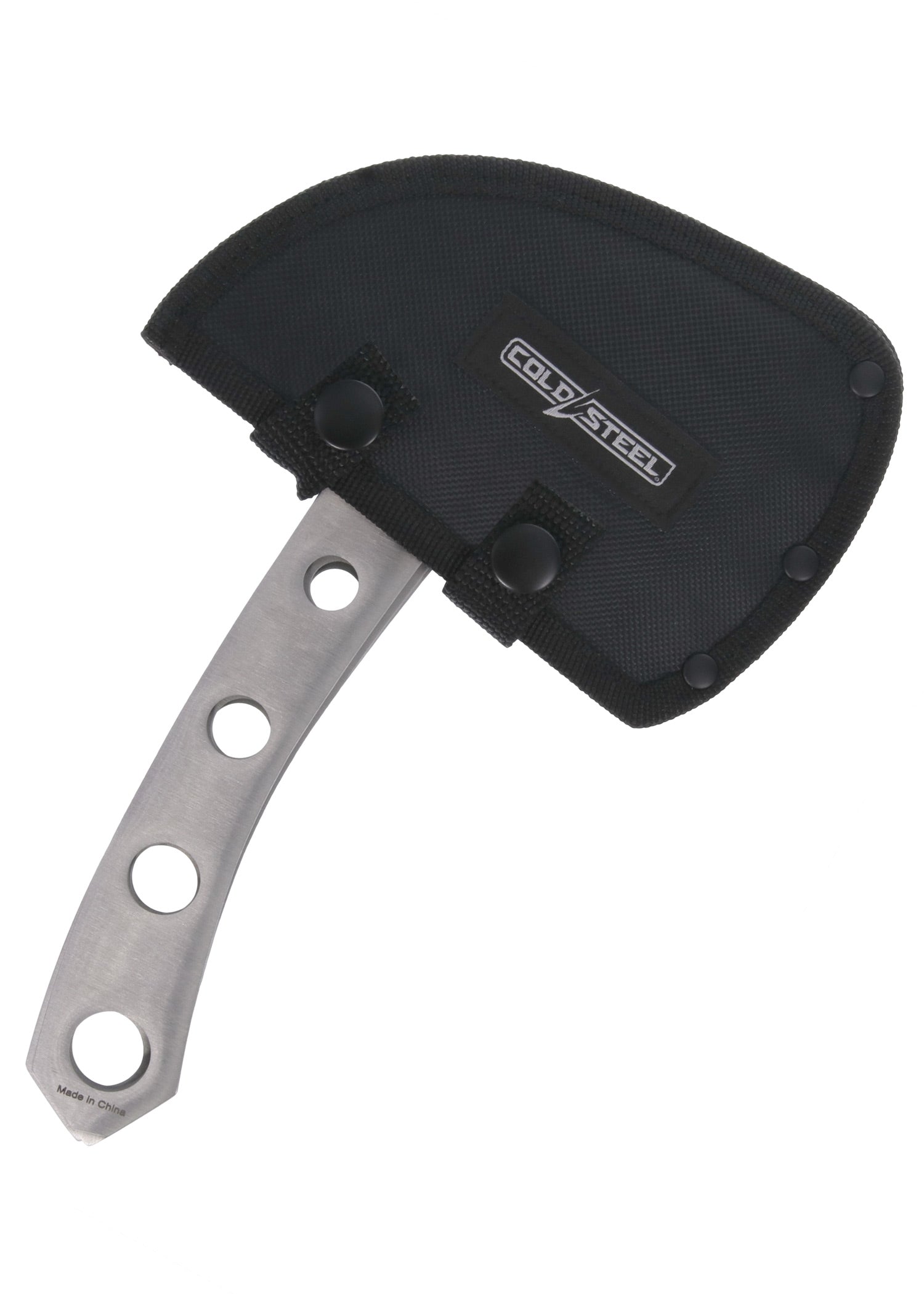 Imagen única de: Pack De 3 Hachas Arrojadizas Cold Steel, Acabado Satinado Con Funda De Nailon