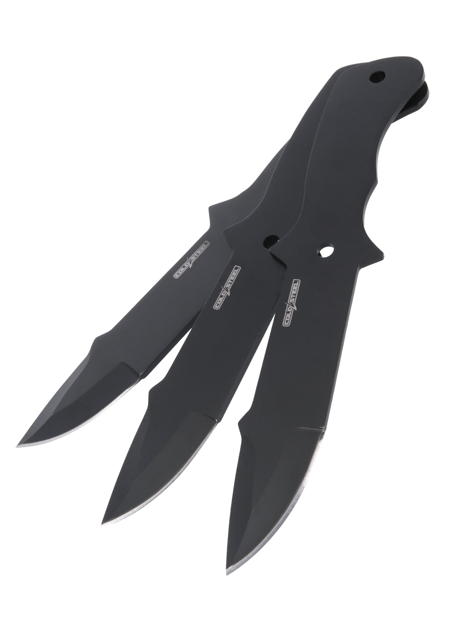 Imagen única de: Cuchillo Arrojadizo Cold Steel Con Hoja De Punta Caída Y Funda De Nailon, Paquete De 3