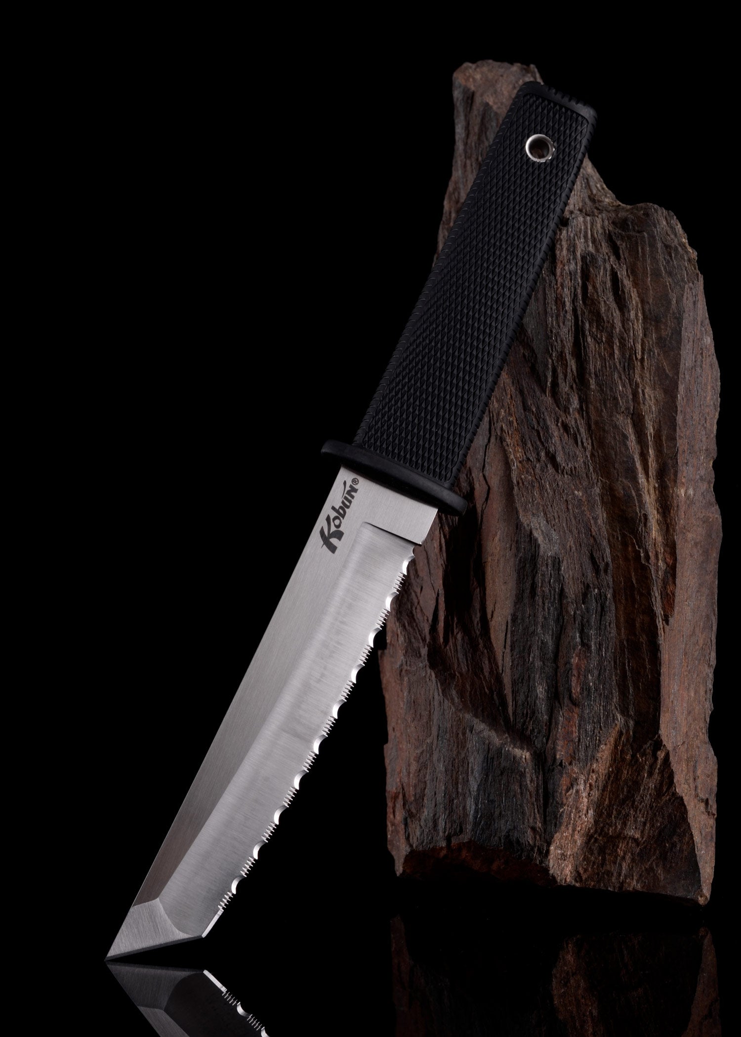 Imagen única de: Kobun, Cuchillo Para Botas Con Hoja Tanto, Filo Dentado