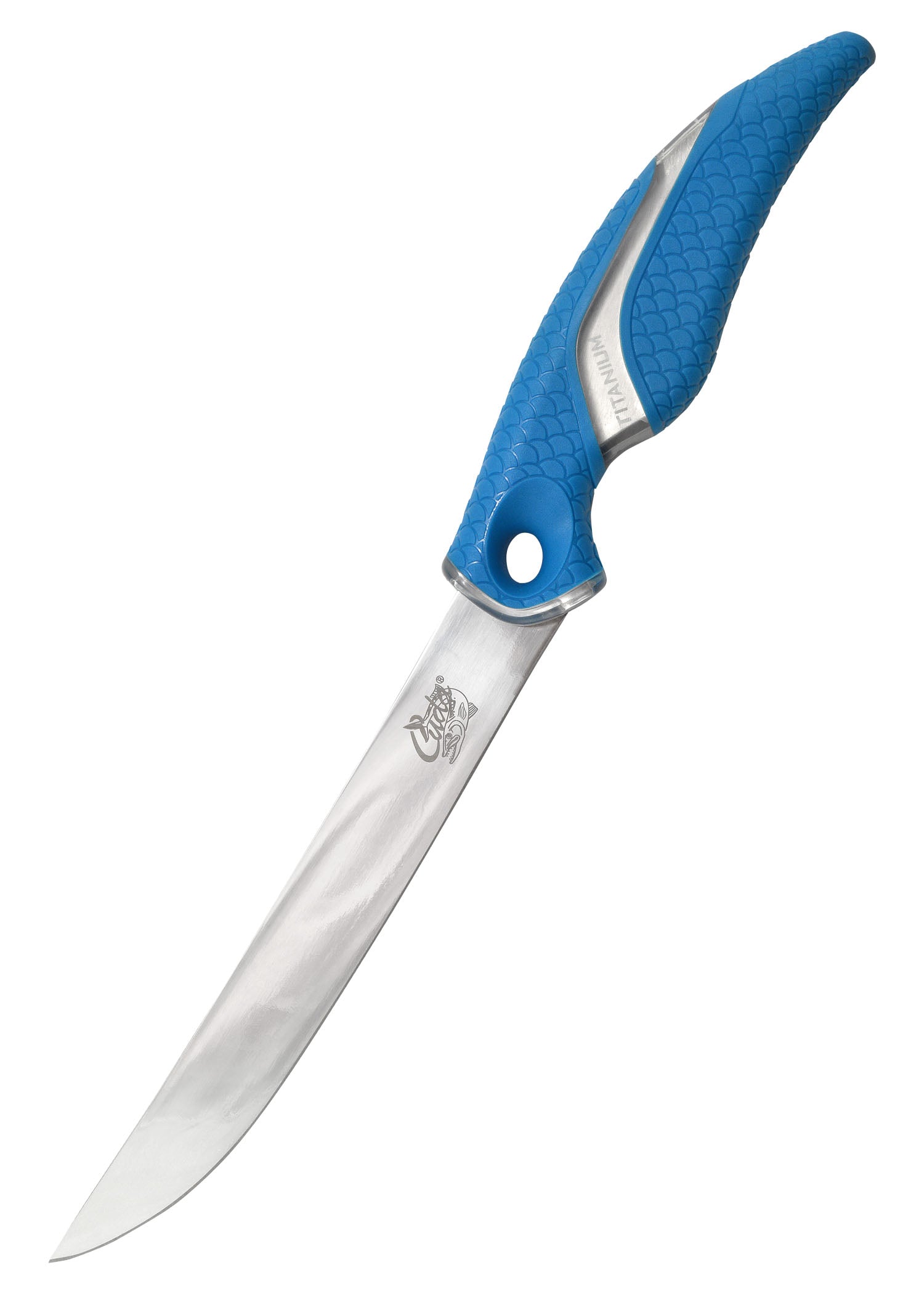 Imagen única de: Cuchillo Para Filetear Ancho Adherido Con Titanio Cuda 7"