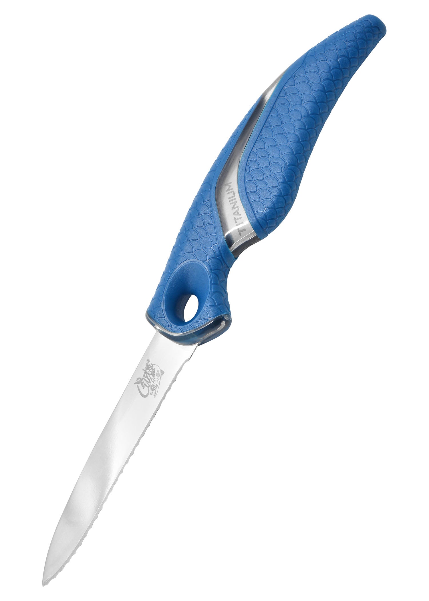 Imagen única de: Cuda 3 Cuchillo De Red Dentado Unido Con Nitruro De Titanio Con Funda"