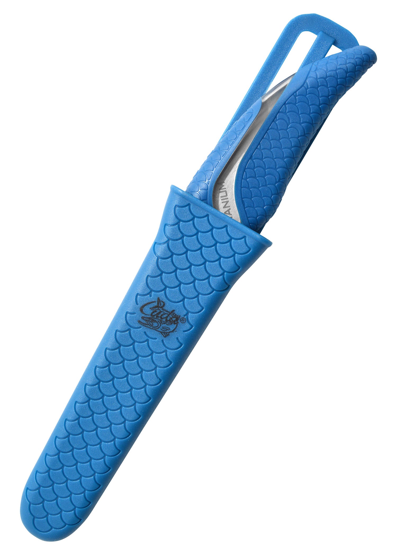 Imagen única de: Cuda 3 Cuchillo De Red Dentado Unido Con Nitruro De Titanio Con Funda"