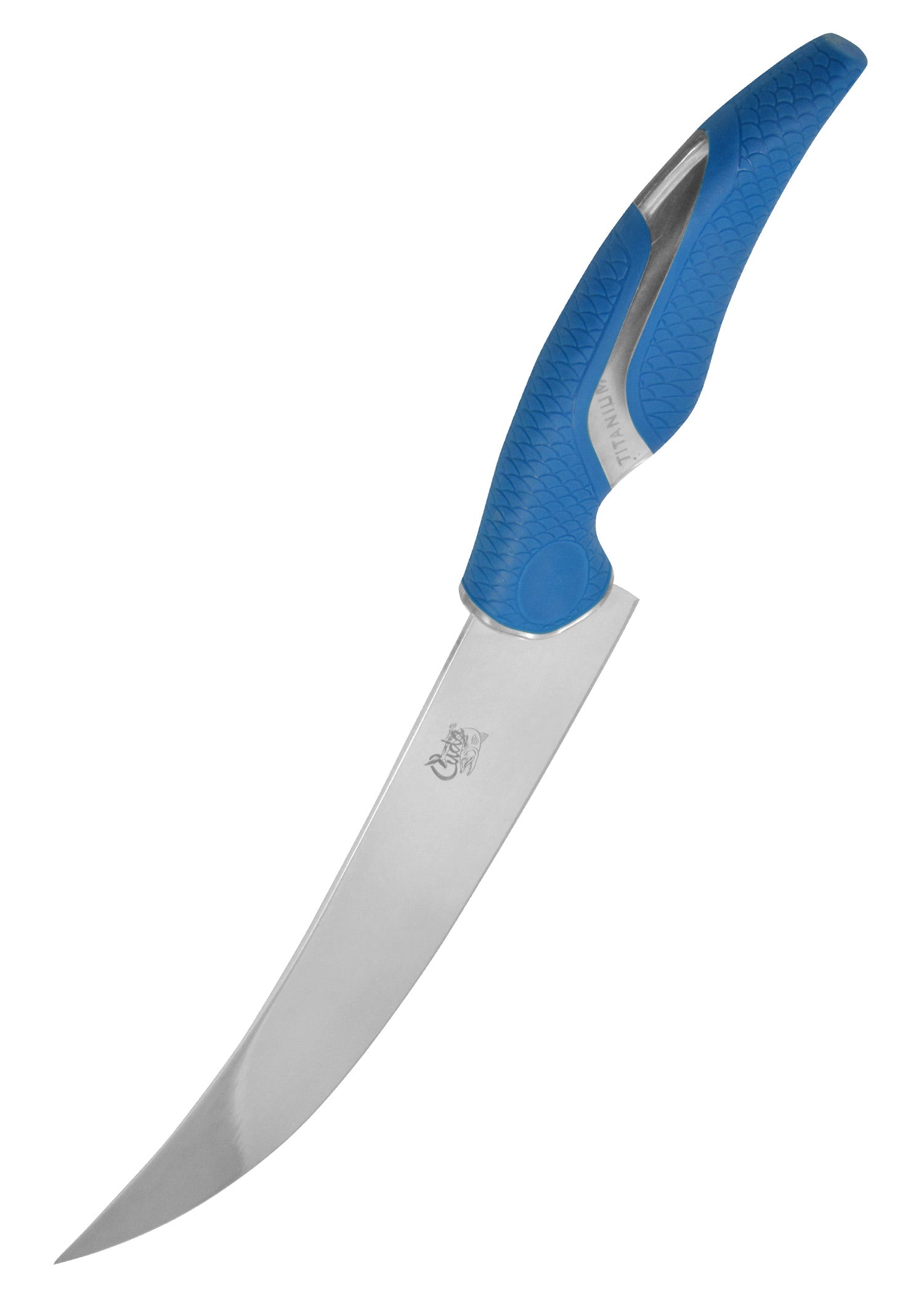 Imagen única de: Cuchillo De Hoja Curva Adherida De Titanio Cuda 10"