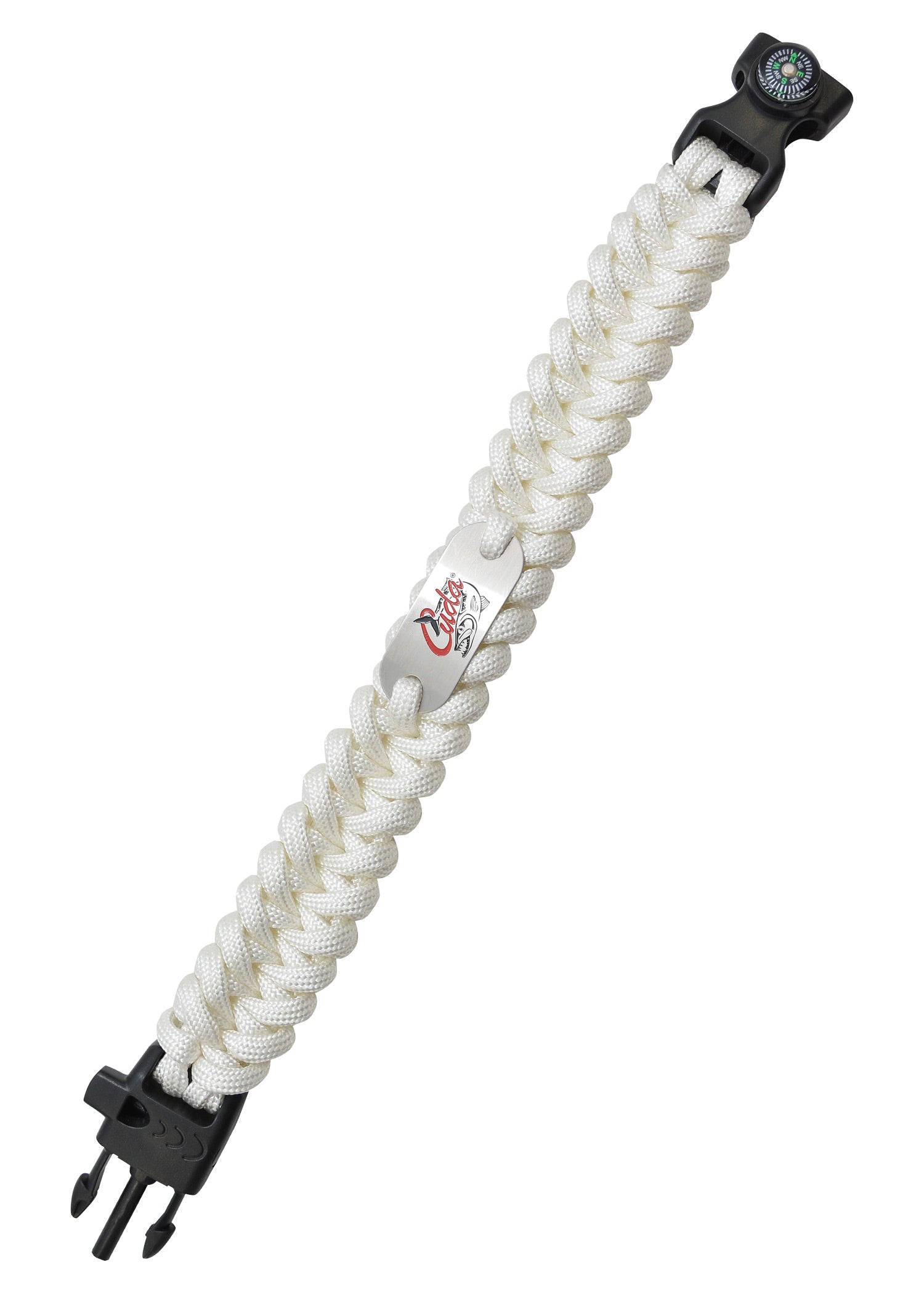 Imagen única de: Pulsera Cuda Para Hombre 9,75, Talla Grande (Con Brújula Y Silbato)"