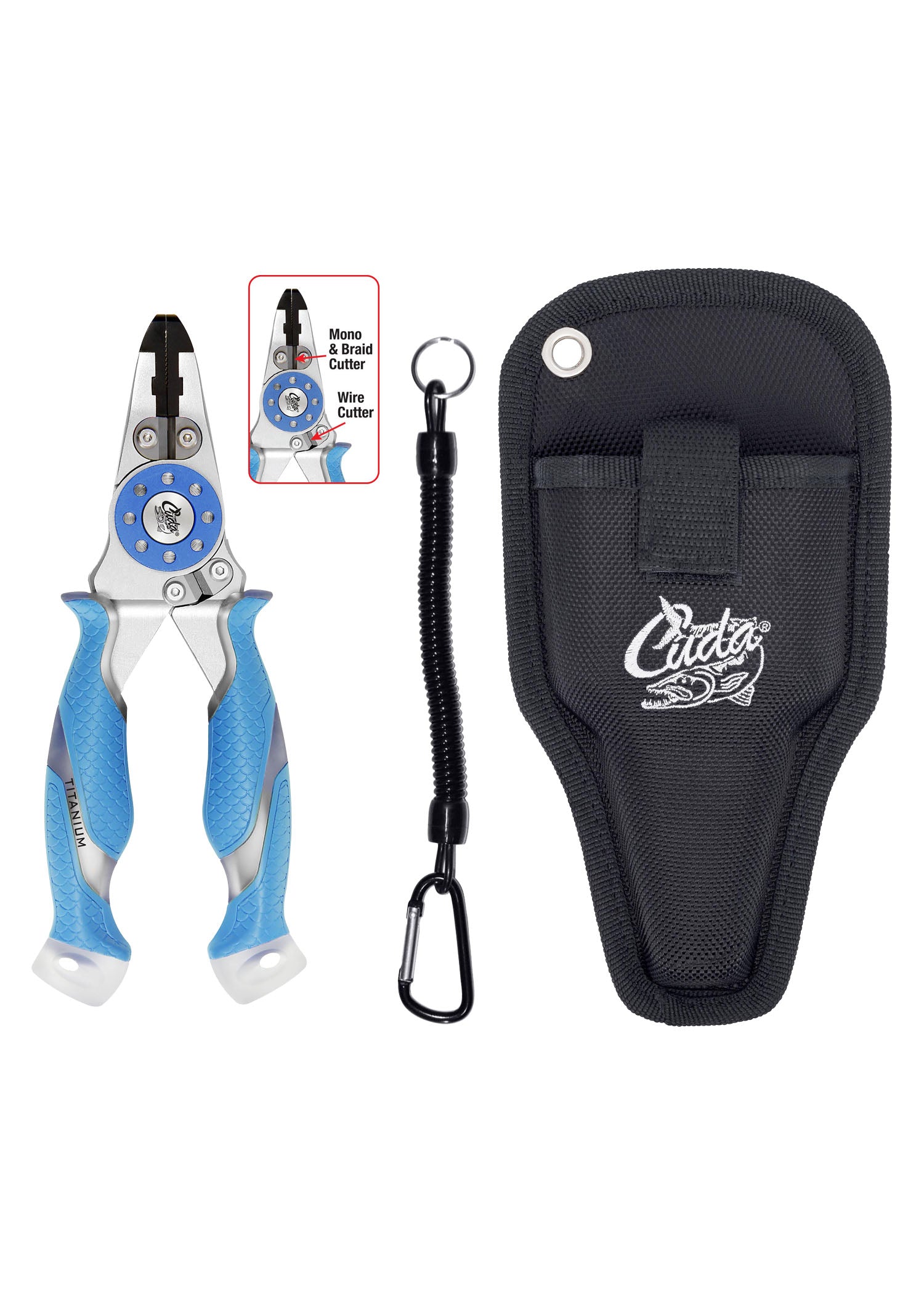 Imagen única de: Alicates De Pesca Y Cortador De Alambre Cuda 7,5 Mono/trenzado"