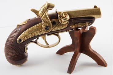 Imagen única de: Pistola Deringer Filadelfia De Percusión, Usa 1862 Réplica No Funcional 5315