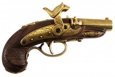 Imagen única de: Pistola Deringer Filadelfia De Percusión, Usa 1862 Réplica No Funcional 5315