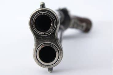 Imagen única de: Pistola De 2 Cañones Giratotios, Francia S. XVIII, Réplica No Funcional 1308