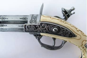 Imagen única de: Pistola De 3 Cañones Giratorios, Francia S. XVII, Réplica No Funcional 1309