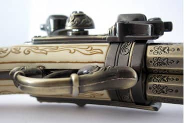 Imagen única de: Pistola De 3 Cañones Giratorios, Francia S. XVIII, Réplica No Funcional 5306