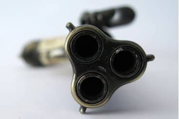 Imagen única de: Pistola De 3 Cañones Giratorios, Francia S. XVIII, Réplica No Funcional 5306