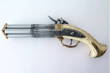 Imagen única de: Pistola De 4 Cañones Giratorios, Francia S. XVIII Mod.1310