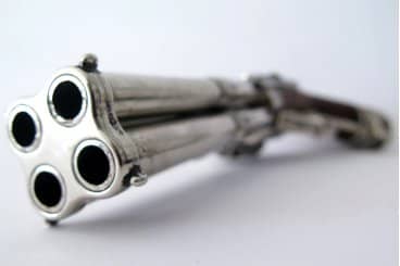 Imagen única de: Pistola De 4 Cañones Giratorios, Francia S. Xviii 1307