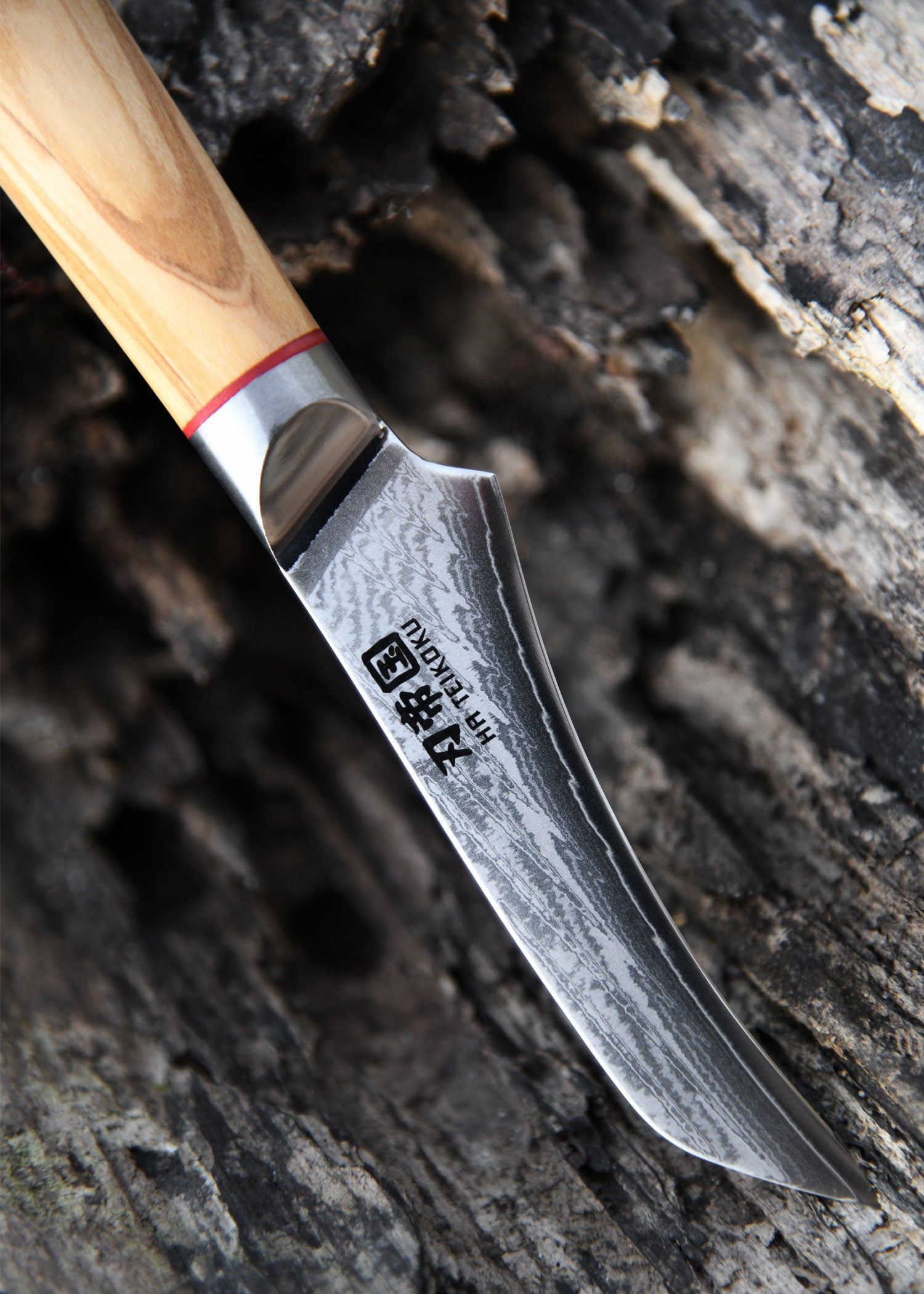 Imagen única de: Cuchillo Mondador, Acero Damasco