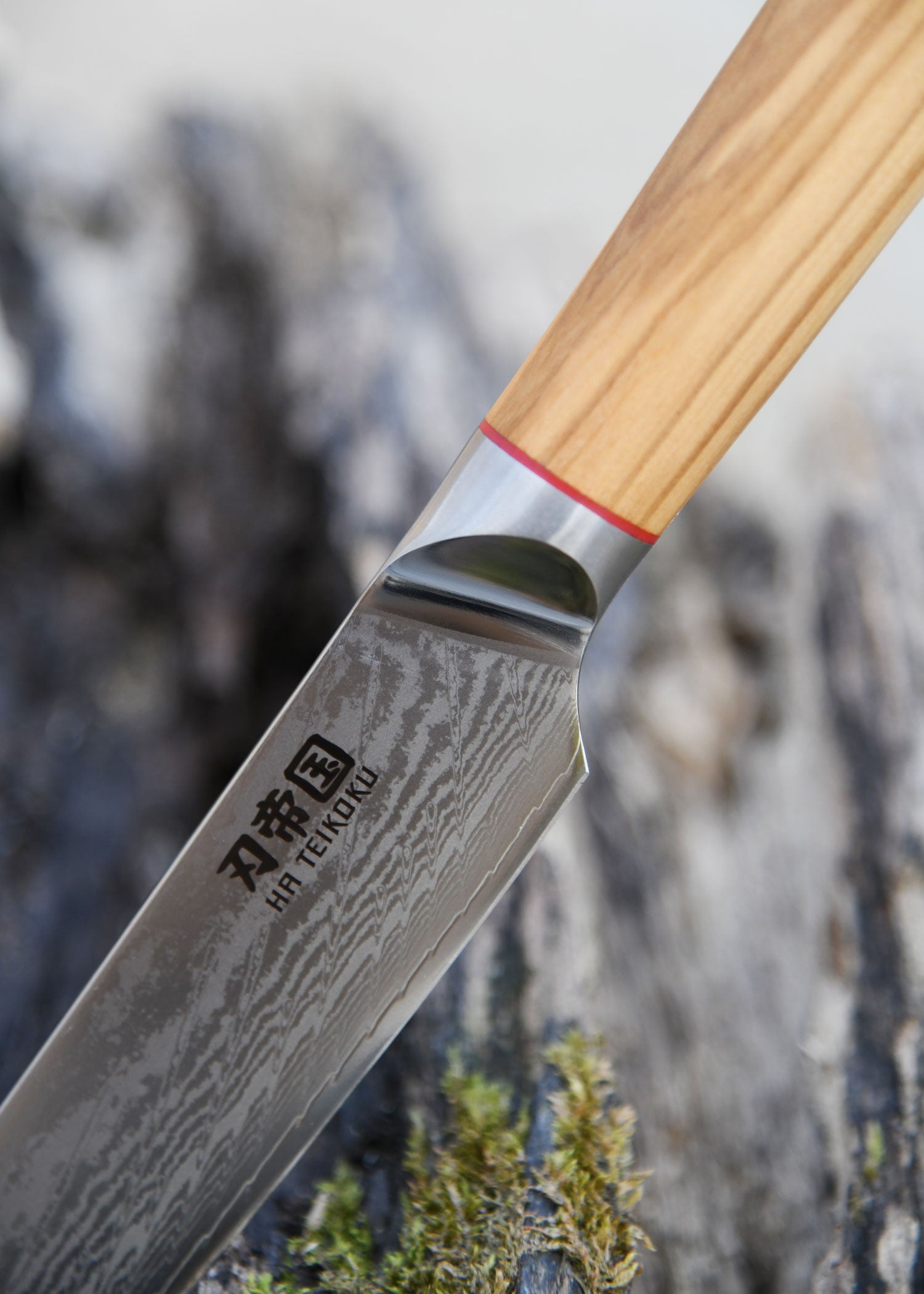 Imagen única de: Cuchillo Jamonero, Acero Damasco