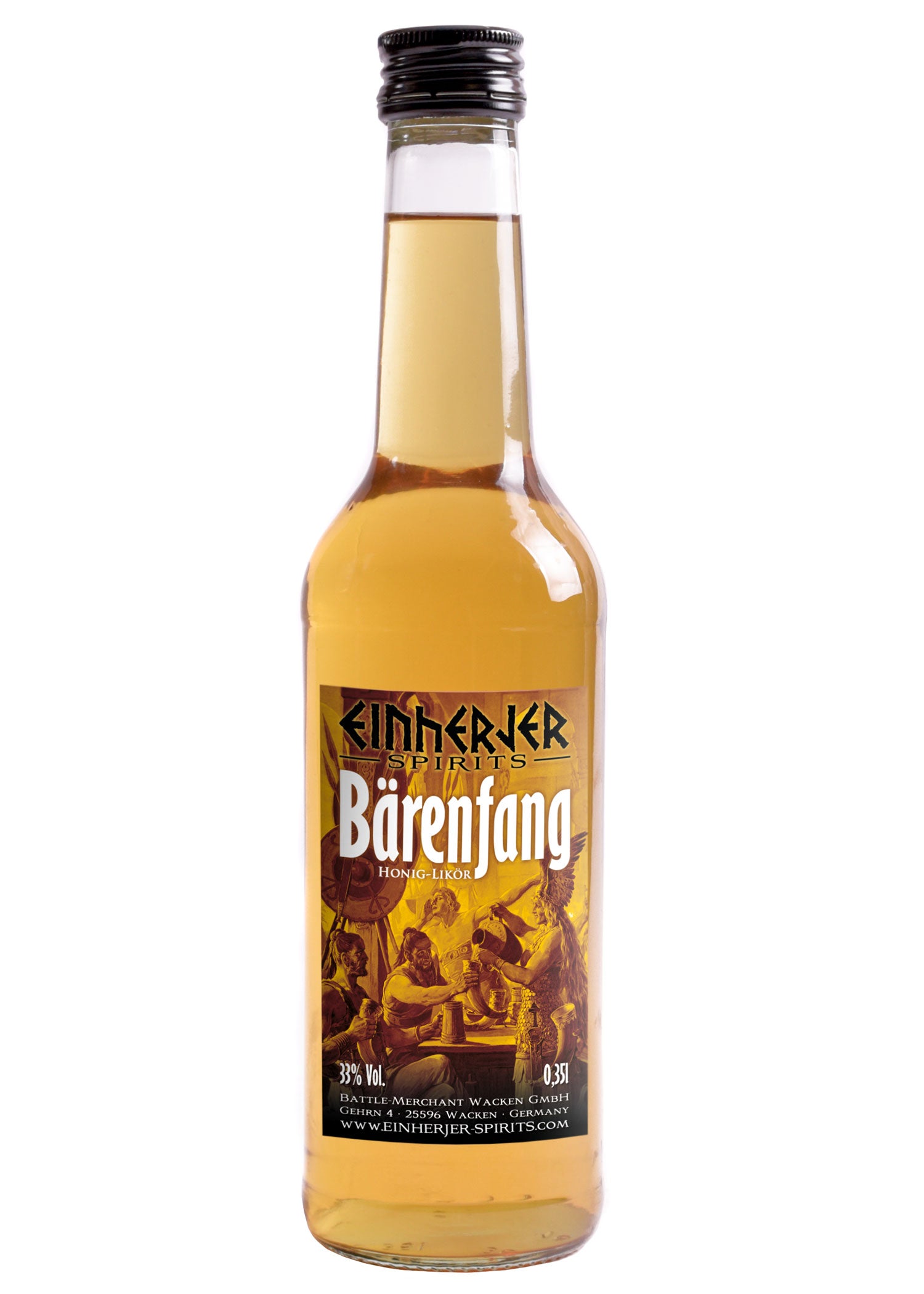 Imagen única de: Einherjer - Bärenfang, Licor De Miel, 33% Vol., Botella De 0,35 L