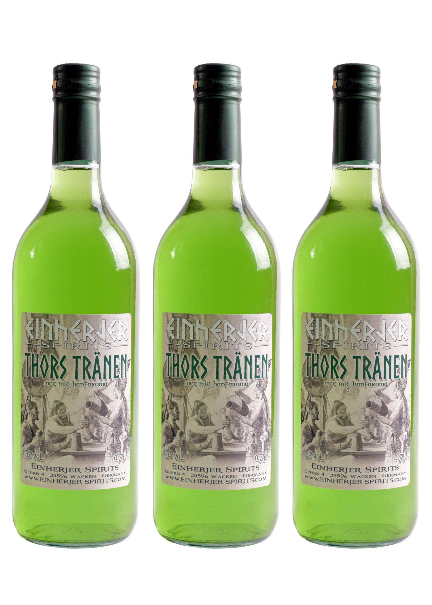 Imagen única de: Einherjer - Thor's Tears, Hidromiel Con Aroma A Cáñamo, 10% Vol., 0,75 L