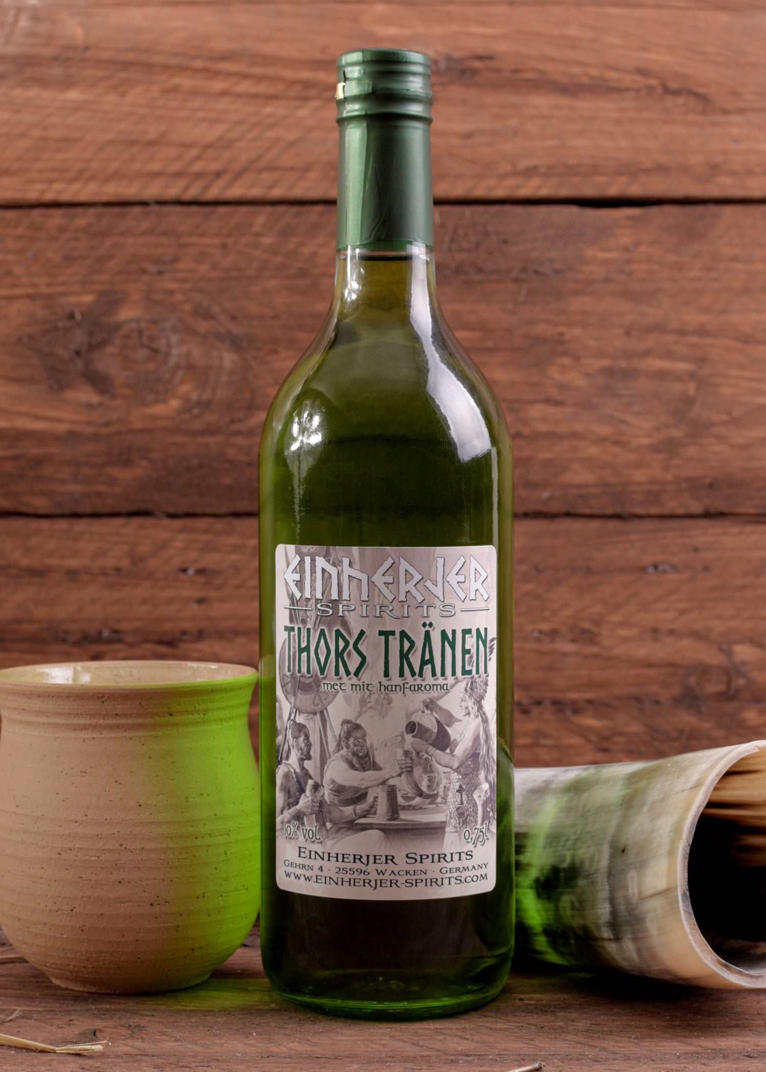 Imagen única de: Einherjer - Thor's Tears, Hidromiel Con Aroma A Cáñamo, 10% Vol., 0,75 L