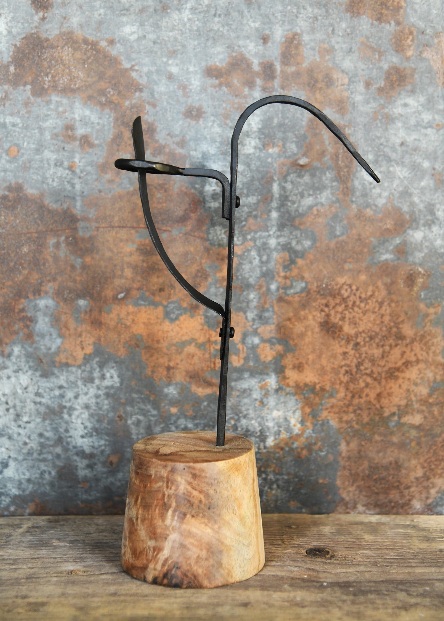 Imagen única de: Portavelas Con Base De Madera