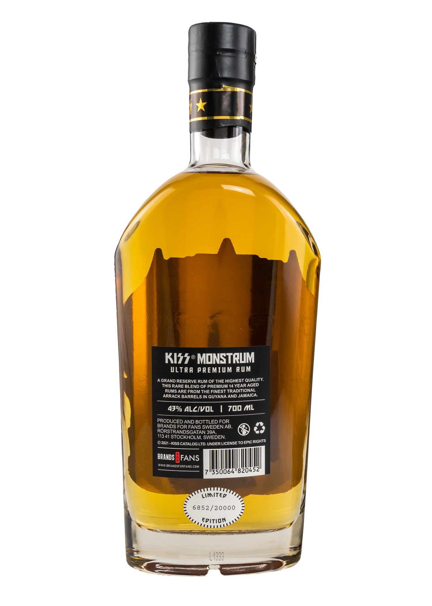 Imagen única de: Kiss Monstrum 14 Años Ron Ultra Premium 43% Vol. 0,7L