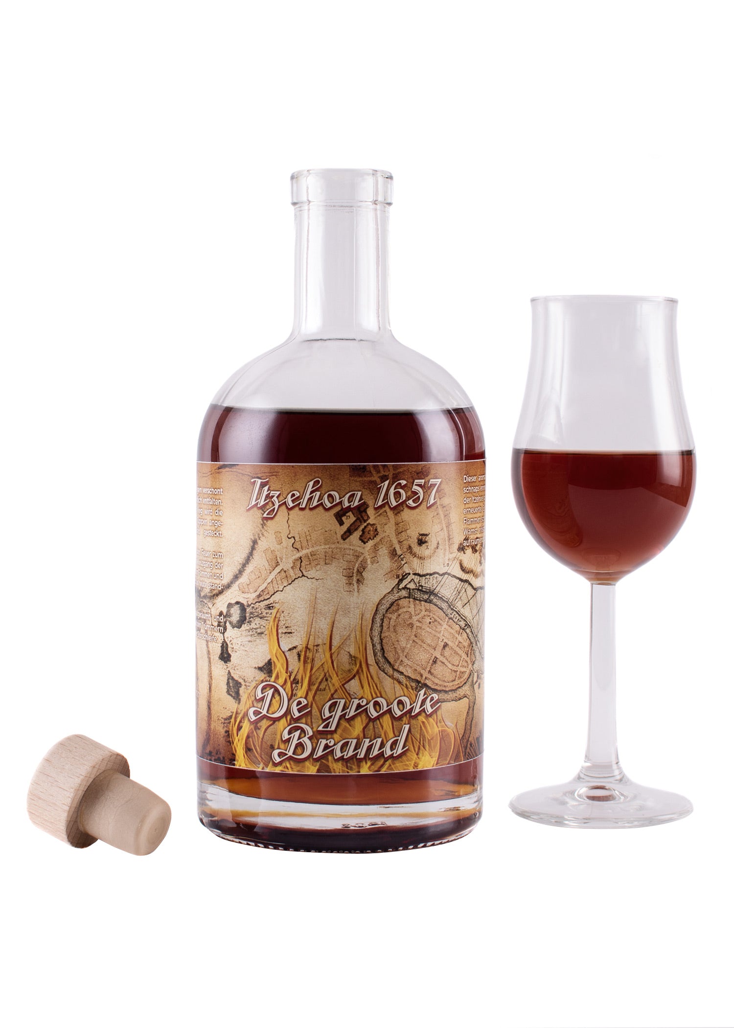 Imagen única de: Itzehoa 1657 De Groote Brand, Licor De Hierbas, 57%, Botella De 0,5 L - Holsteiner