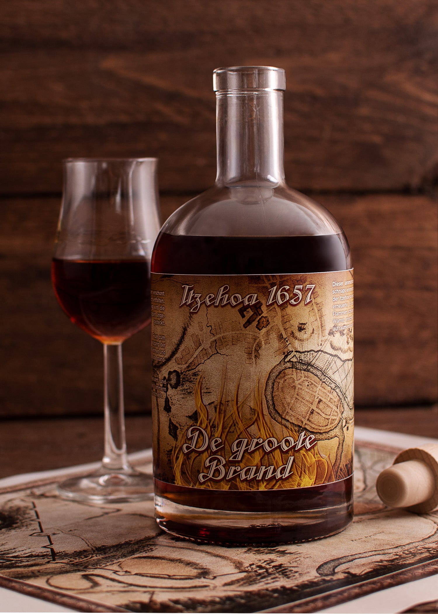 Imagen única de: Itzehoa 1657 De Groote Brand, Licor De Hierbas, 57%, Botella De 0,5 L - Holsteiner