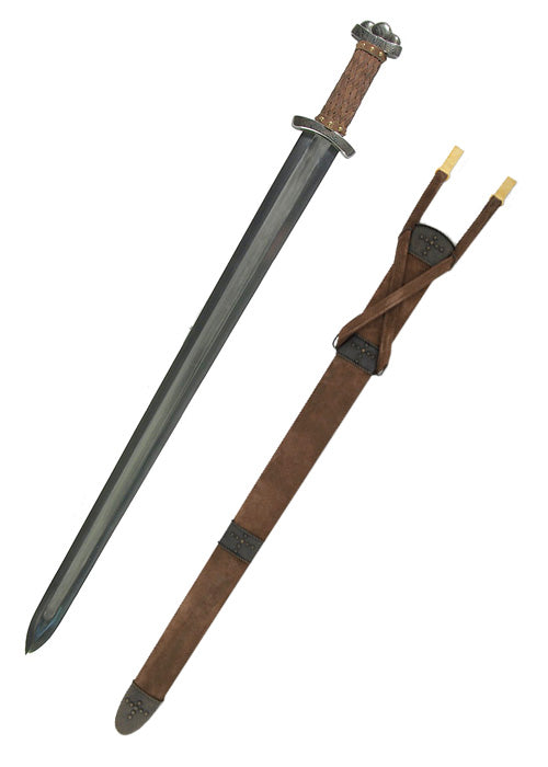 Imagen única de: Espada Vikinga Godfred Con Hoja De Acero De Damasco., Afilada
