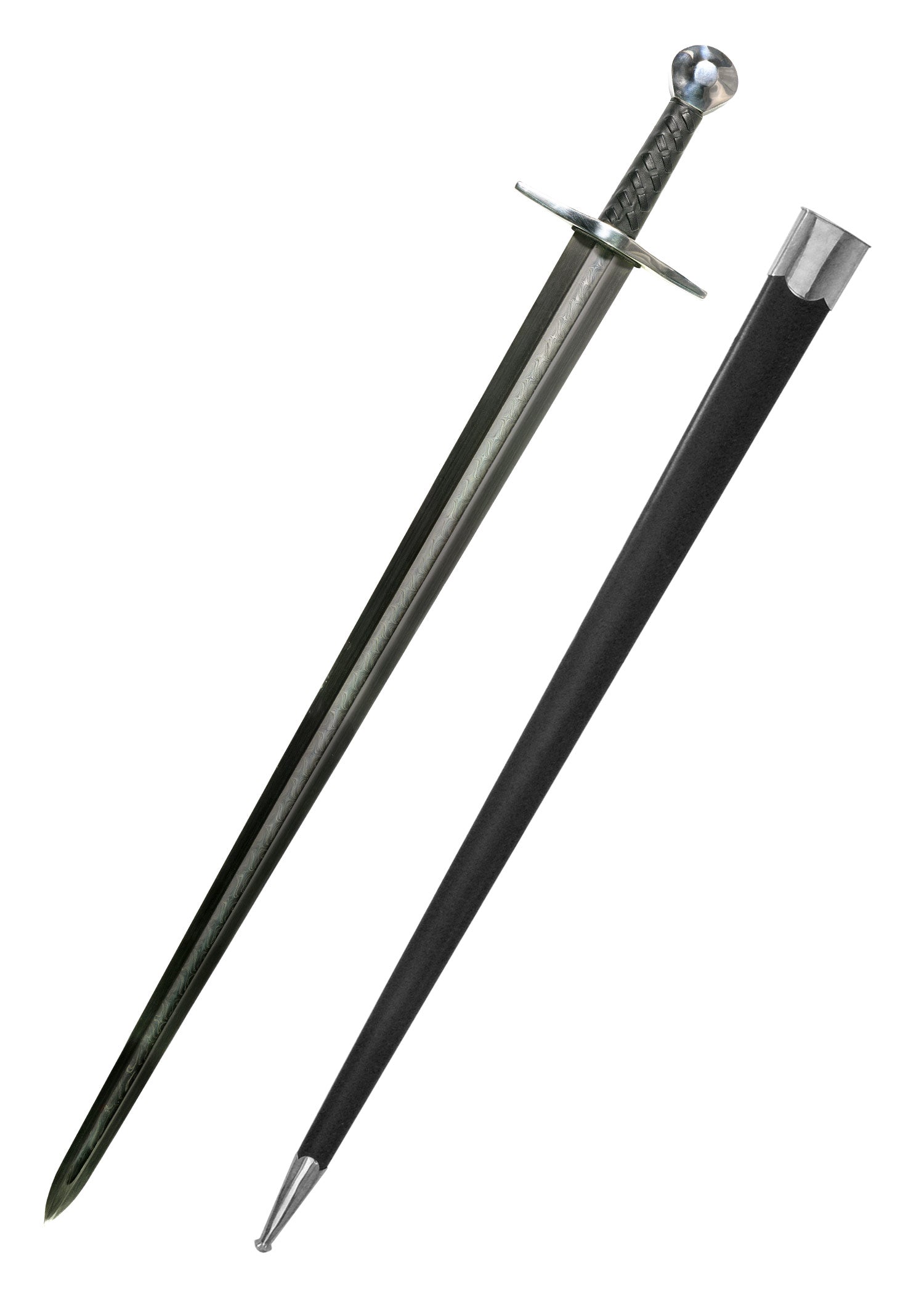 Imagen única de: Espada Sir William Marshall Con Hoja De Acero De Damasco., Afilada
