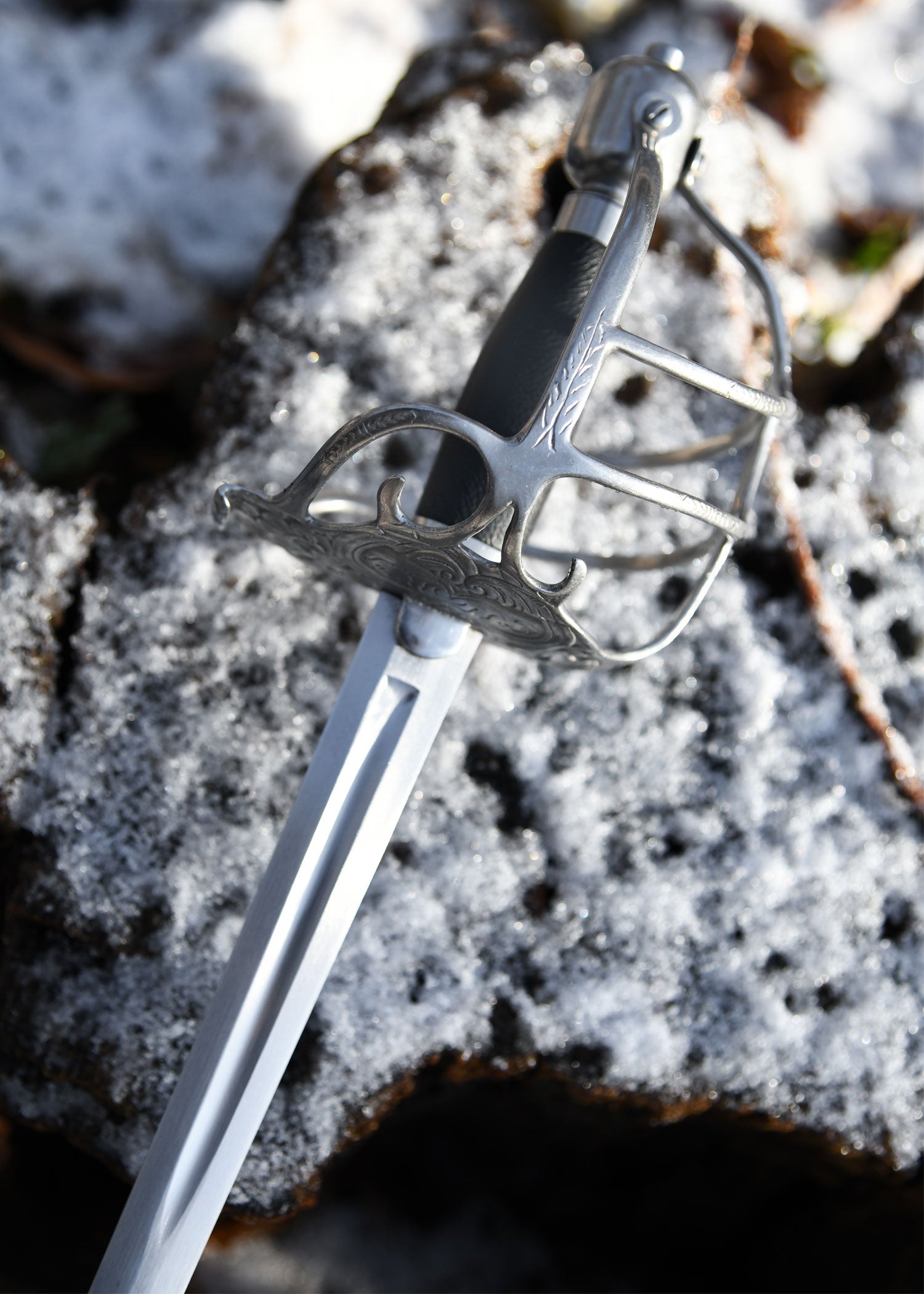 Imagen única de: Espada De Cesta Mortuoria, Adecuada Para Espectáculo De Combate, Categoría-B