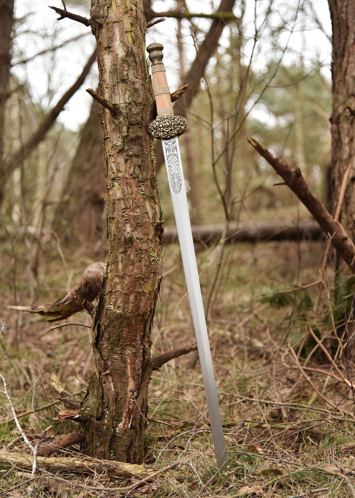 Imagen única de: Espada Shaolin Dharma, Afilada