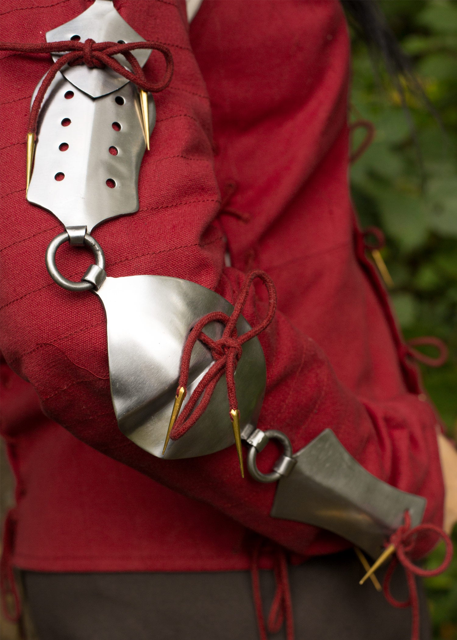 Imagen única de: Cadenas De Gato Protectoras De Brazo De Placa De Acero, Par