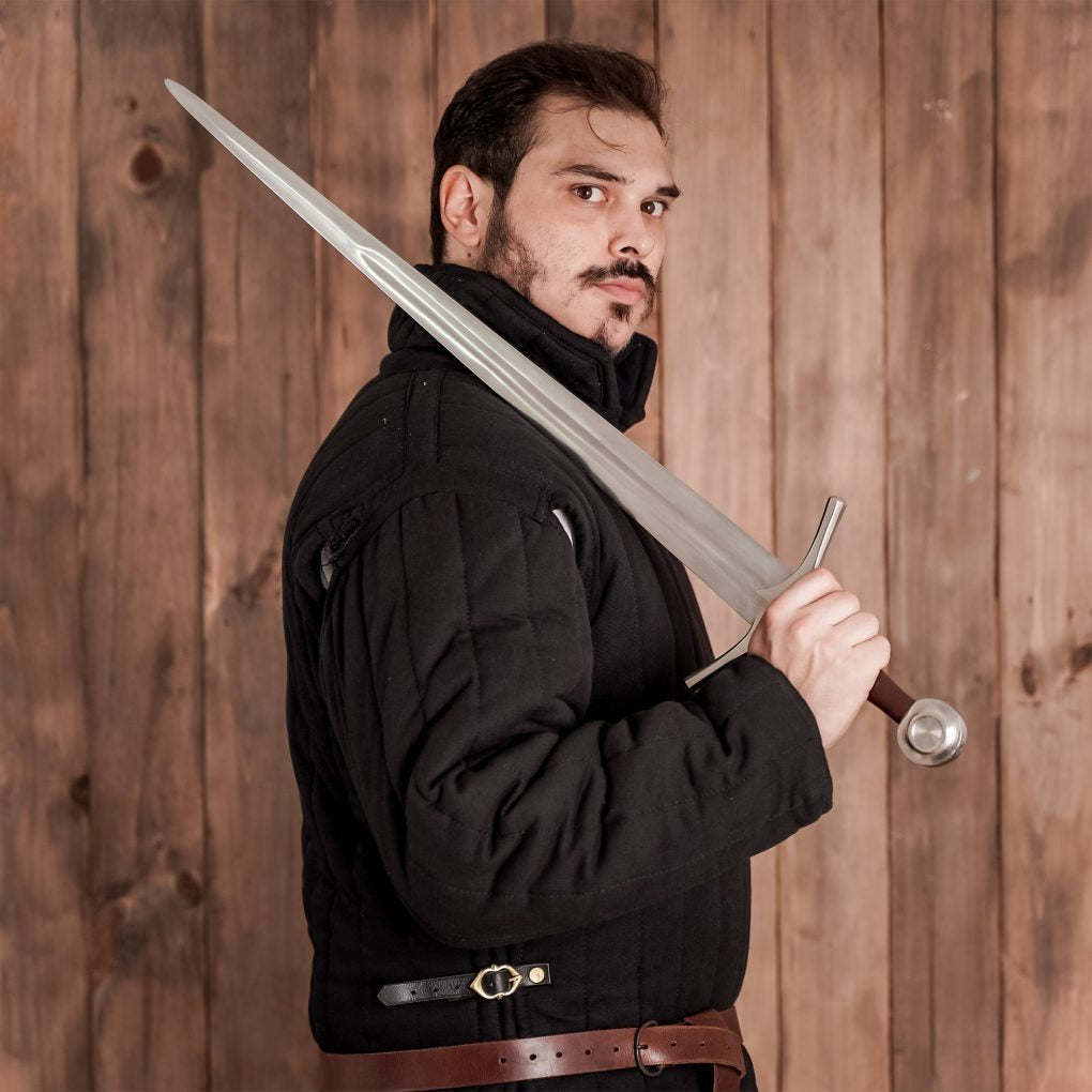 Hoja Medieval Tipo Xvi de Tipología Oakeshott Templada con Vaina de Cuero - Imagen 10