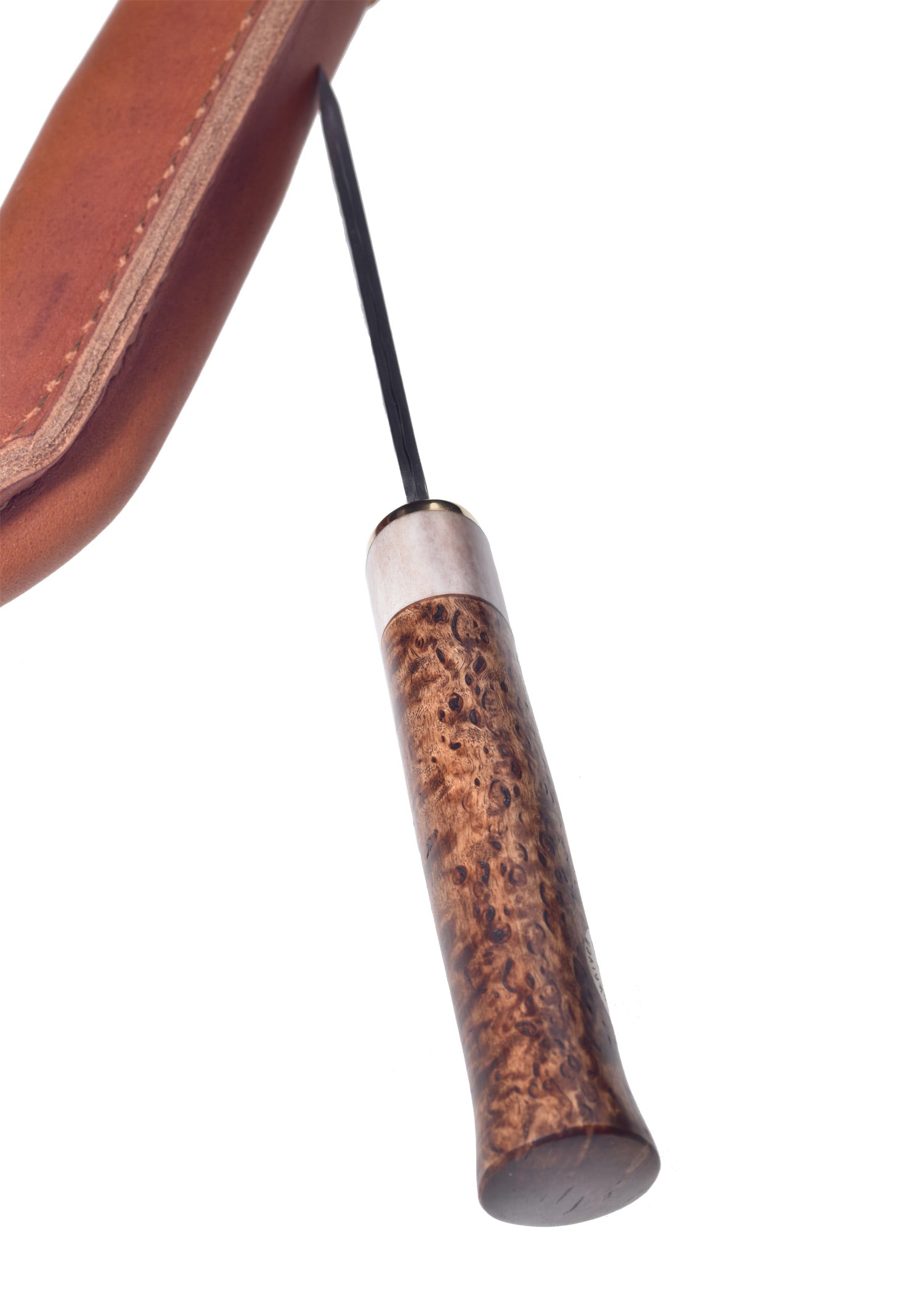 Imagen única de: Cuchillo De Caza Älgen Brun Damasteel, Rose, Karesuando