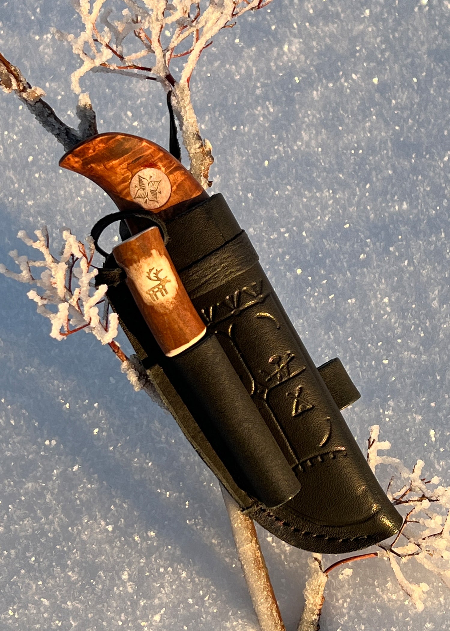 Imagen única de: Cuchillo De Caza Vuonjal Survival, Karesuando