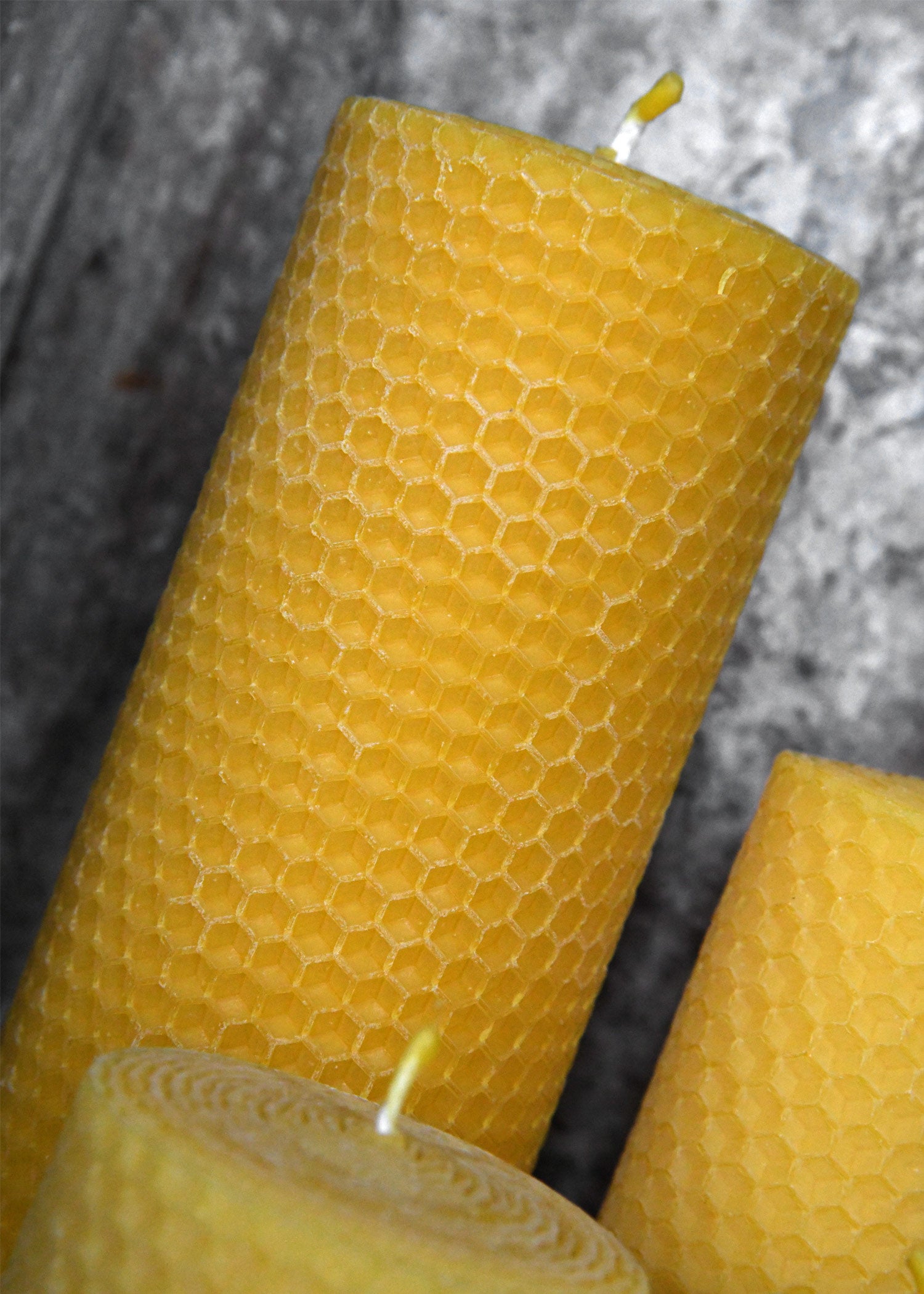 Imagen única de: Vela, Cera De Abejas Pura, Paneles De Panal Enrollados.