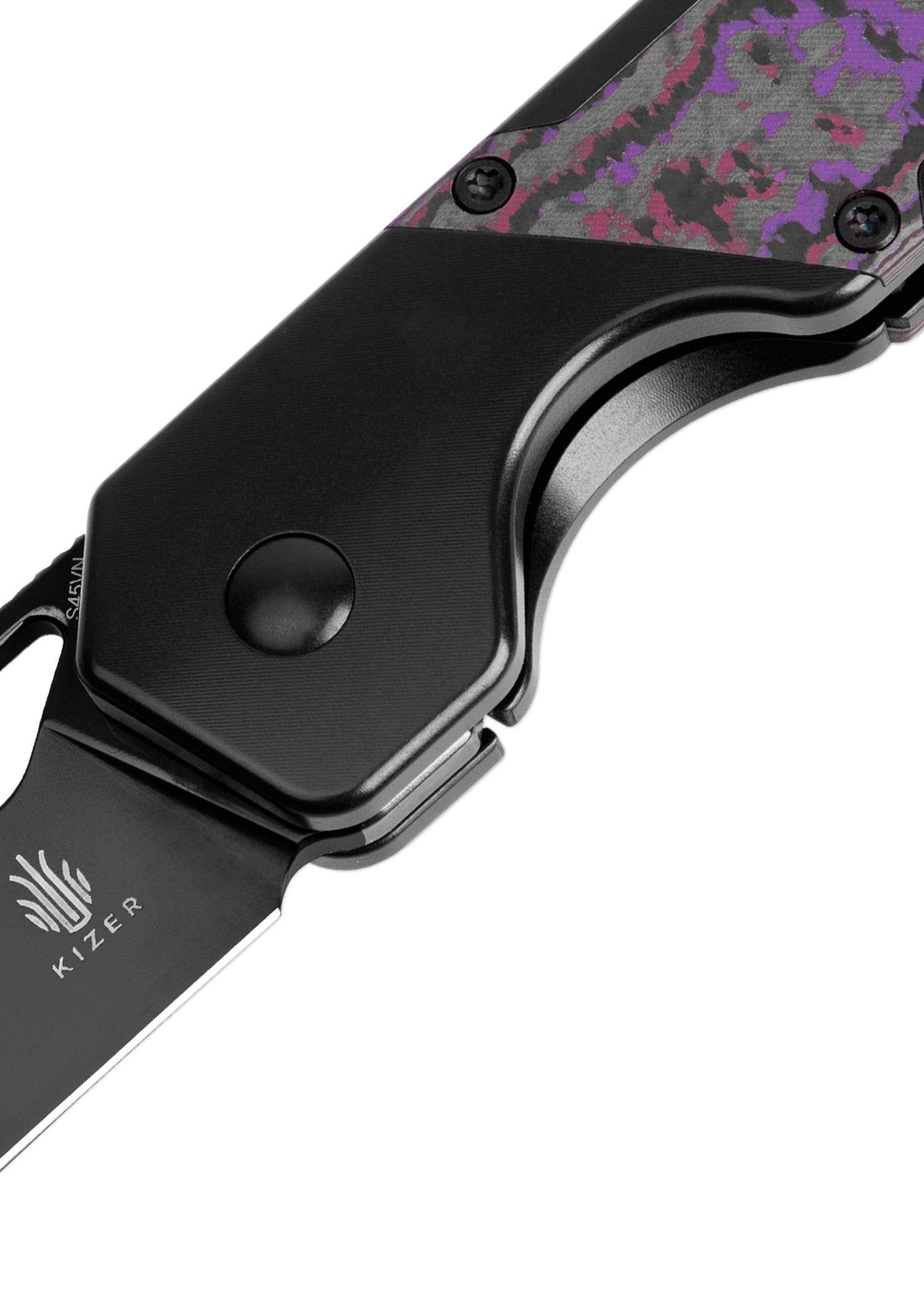 Imagen única de: Kizer Knives Militaw Titanium + Fatcarbon, Navaja De Bolsillo