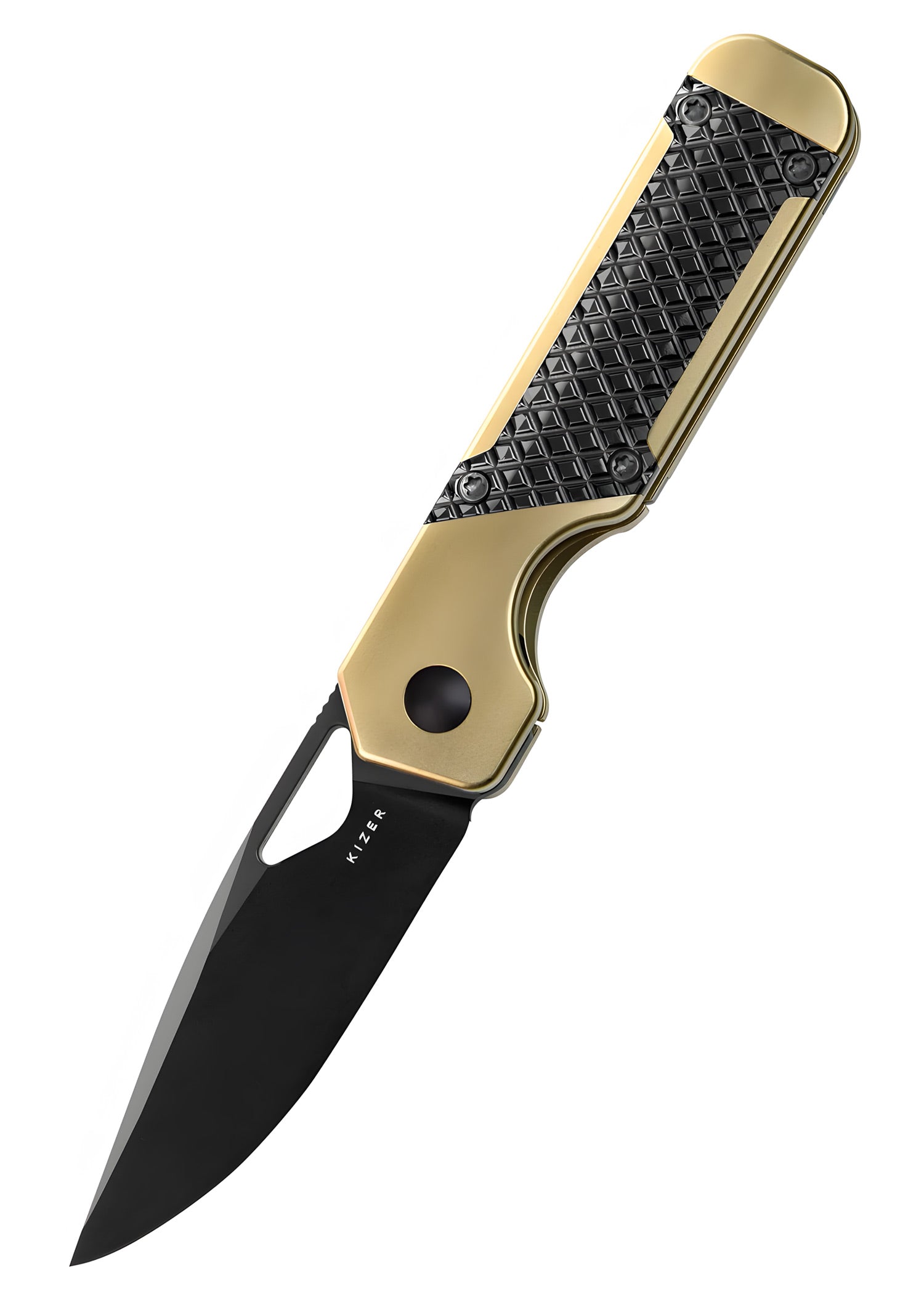 Imagen única de: Kizer Knives Mini Militaw Titanium + Zirconio, Navaja De Bolsillo